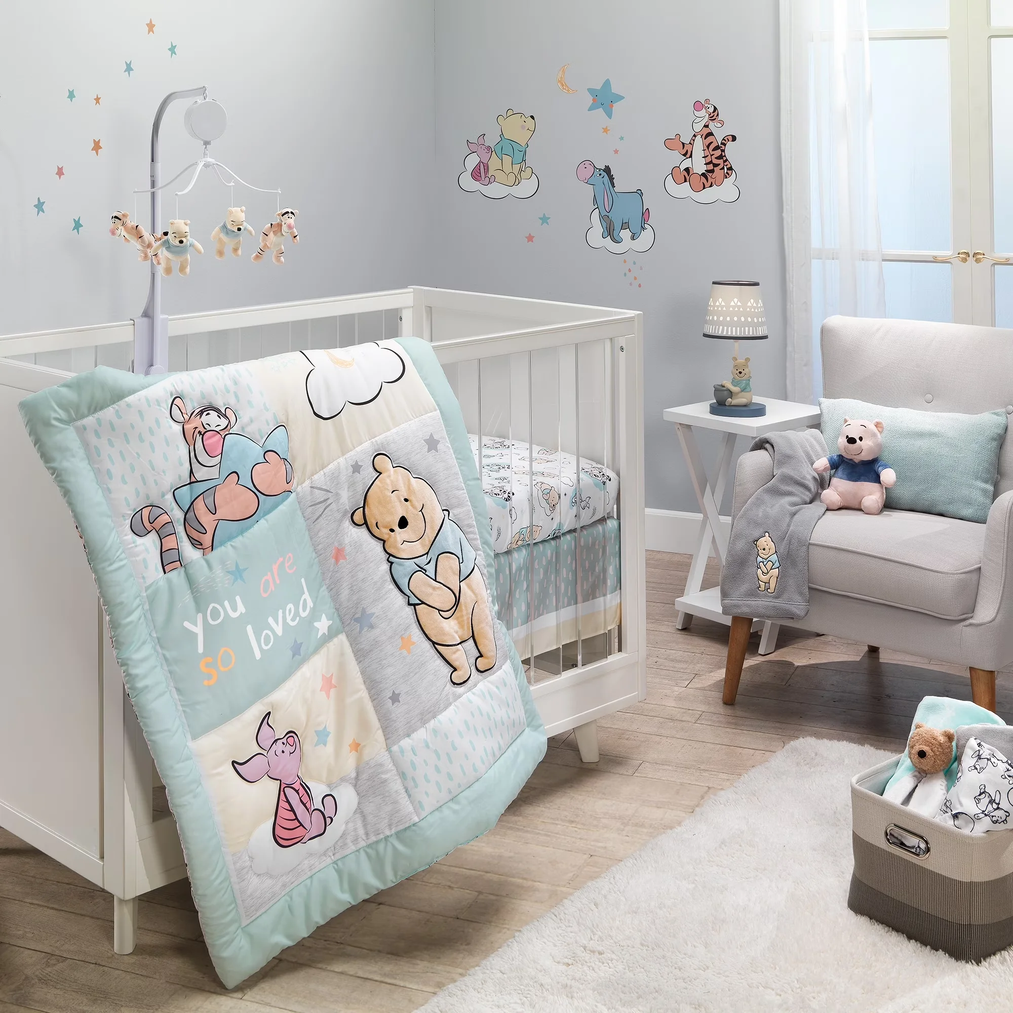 Classic Wallpaper Wall Decals Wall Covering with Includes 27 pre-cut pieces on 3 sheets - Blue Vinyl Model D2C4BB