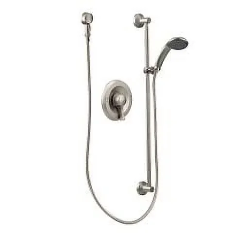 Innovative Shower Head with Pressure Balance - Silver Metal Classic - Ergonomic Design Model BC061F
