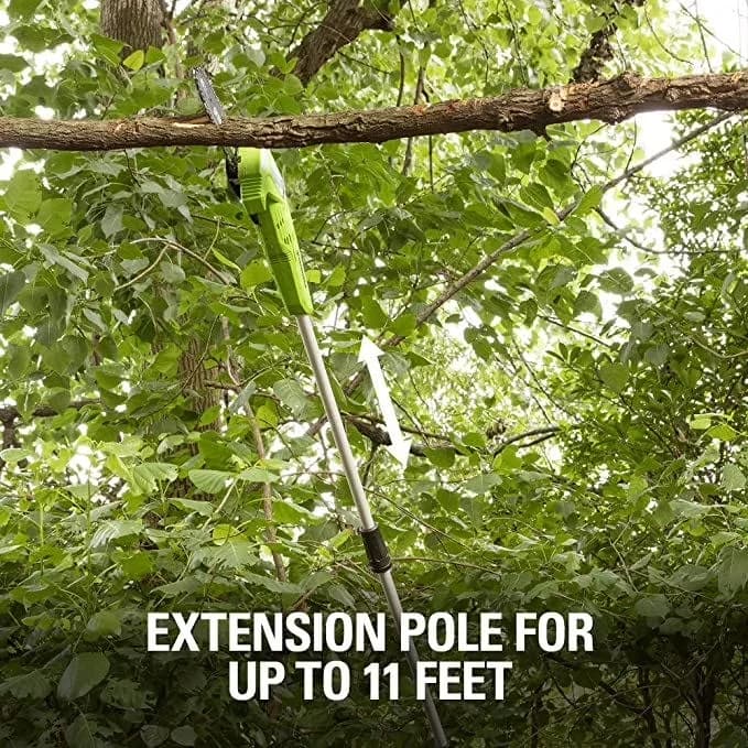Professional Pole Saw with Battery, 80V, Automatic Chain Oiler - Multicolor Model 350D9E