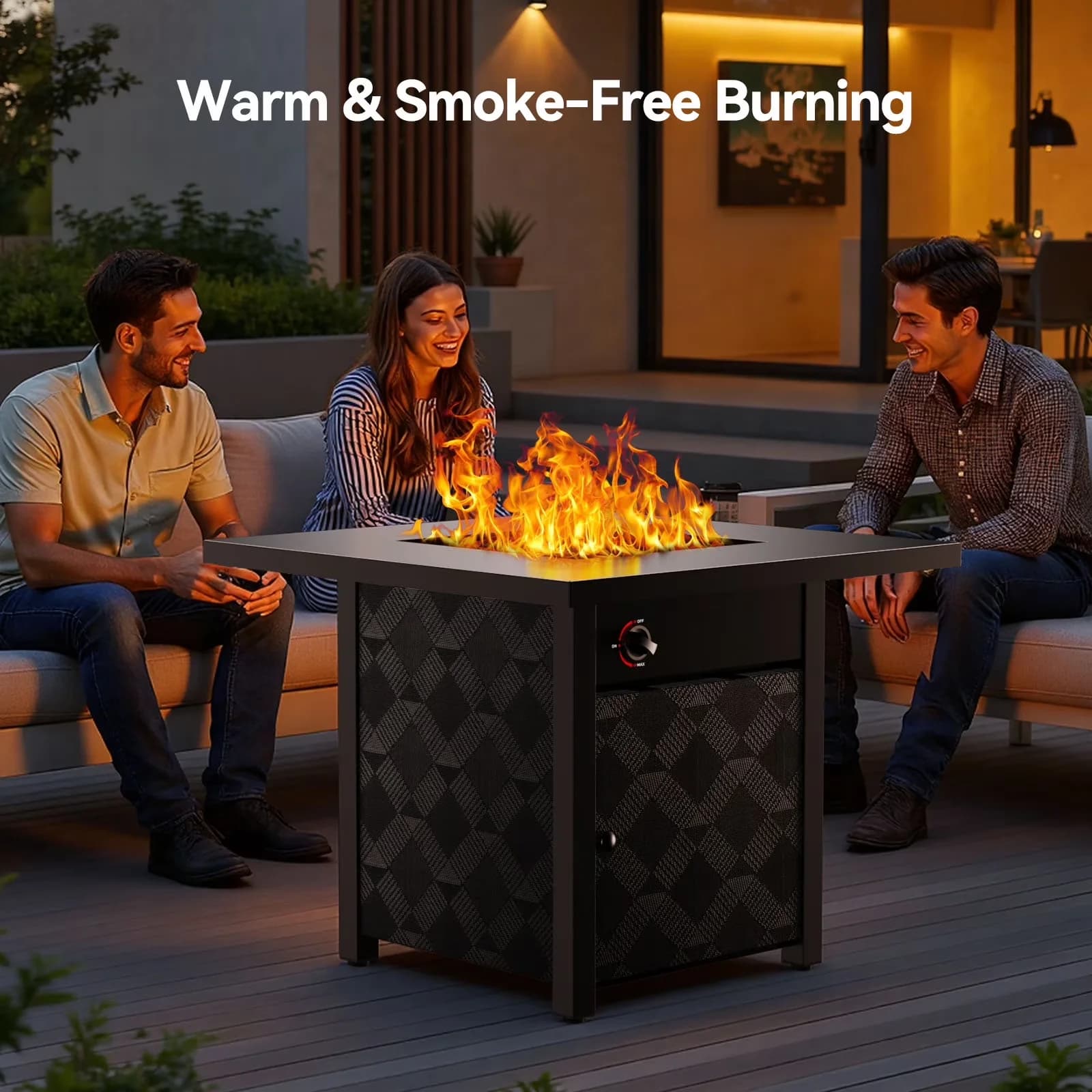 Outdoor Heating Efficient with 50000 BTU, Fade Resistant, Water-Resistant - Alloy Steel, Stainless Steel Black Model BA5590