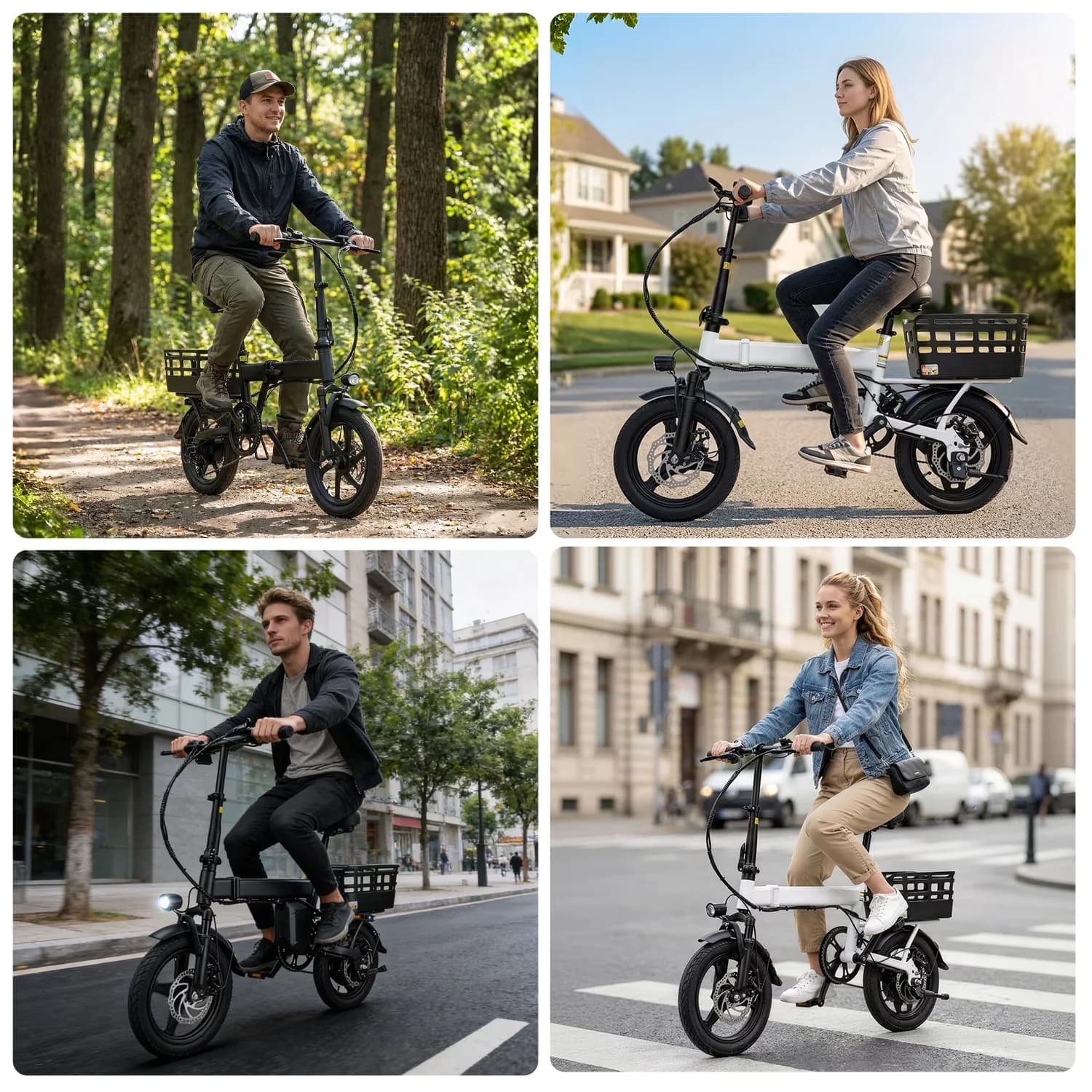Electric Bike Premium with 500W, 48V, Adjustable Speed - Modern Design Model A87AEA