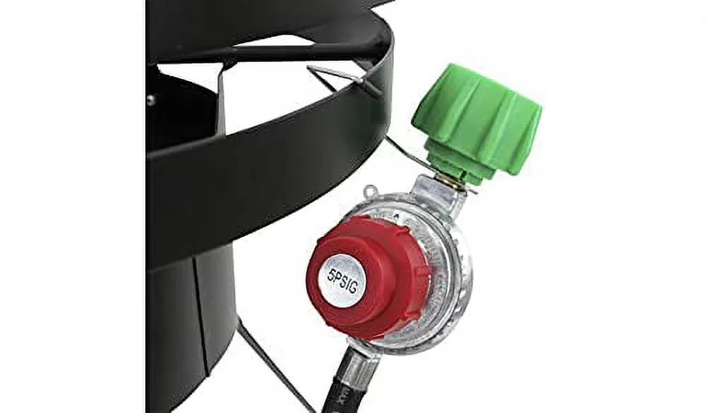 Outdoor Fryer Quality with Adjustable Regulator - Aluminum Multicolor Chard Model A8A208