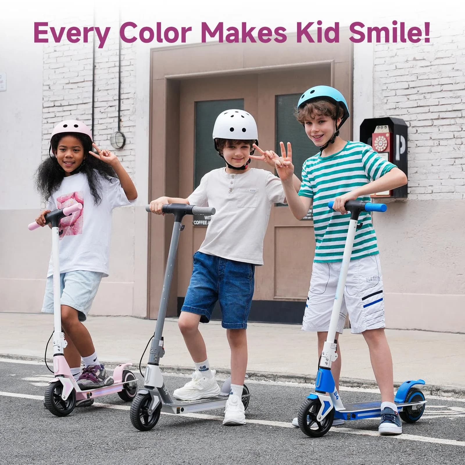 Scooter Efficient with LED, Headlights, children e-scooter with LED light - Aluminum Alloy Gray Model DD45CE
