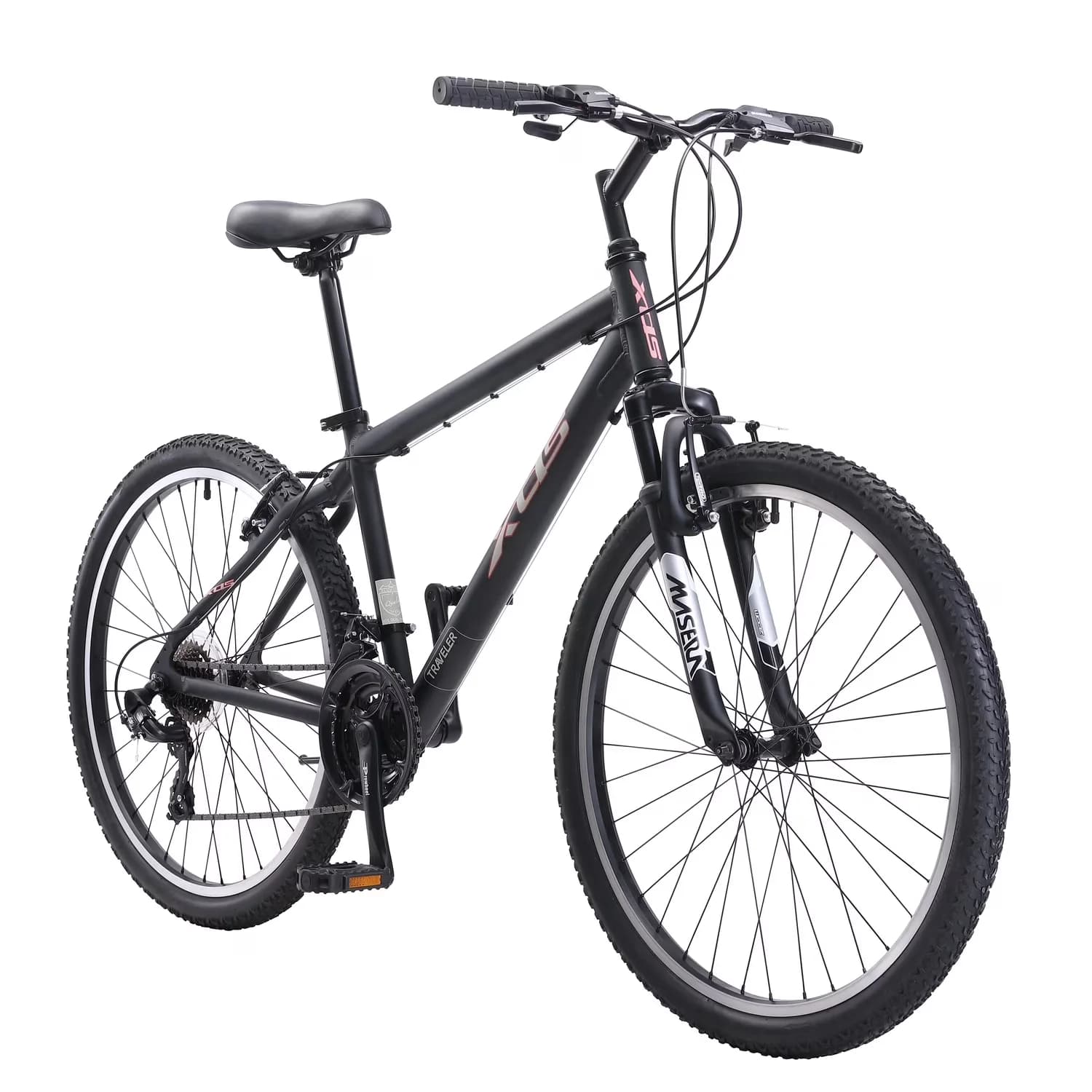 Mountain Bike Quality with Lightweight, Unisex, Traveler - Black - Essential Collection Model 8D00D6
