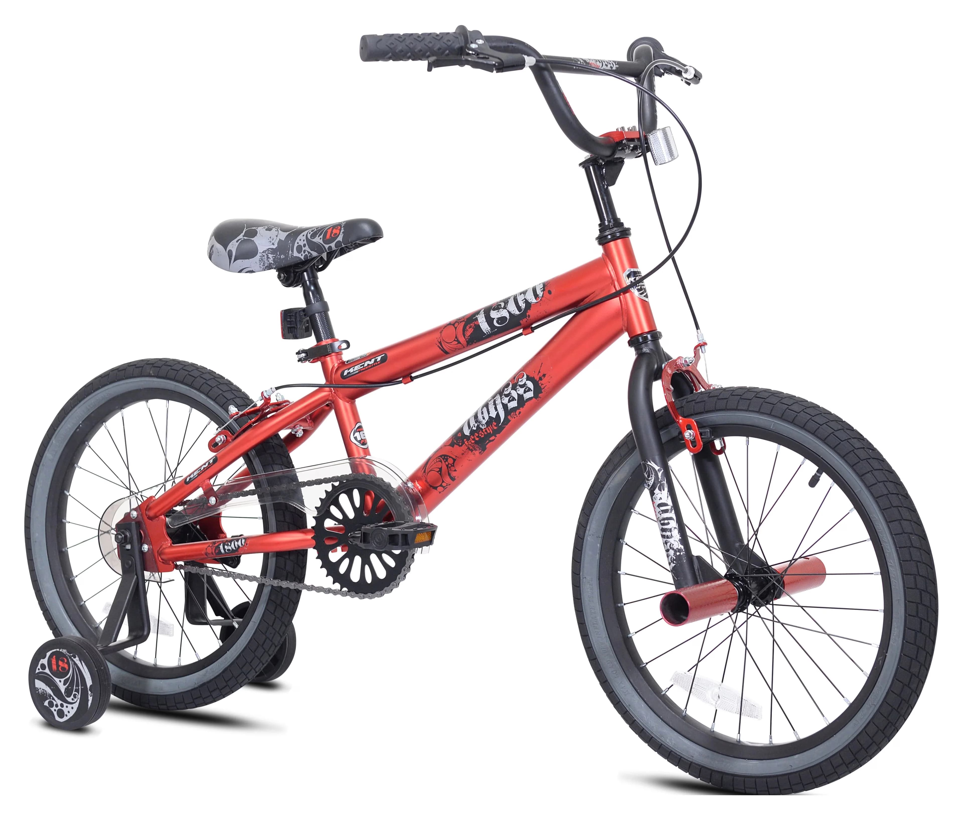 Kids Bike Professional with Adjustable Seat Height, Age 5-7 Years, Front pegs - Red Model 85E00A