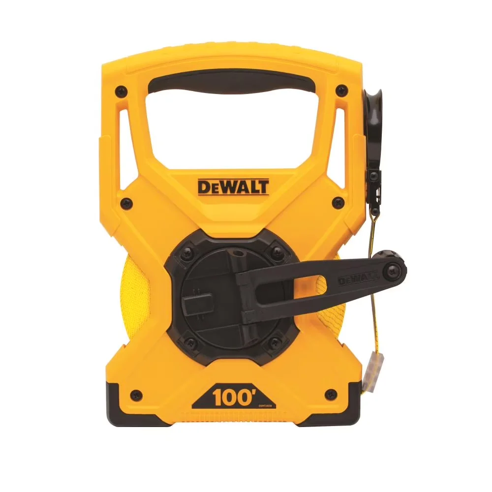 Classic Measuring Layout with Durable, Hard plastic housing protects the blade, 3:1 gear ratio speeds up reel retraction - Yellow Model 5A3A07