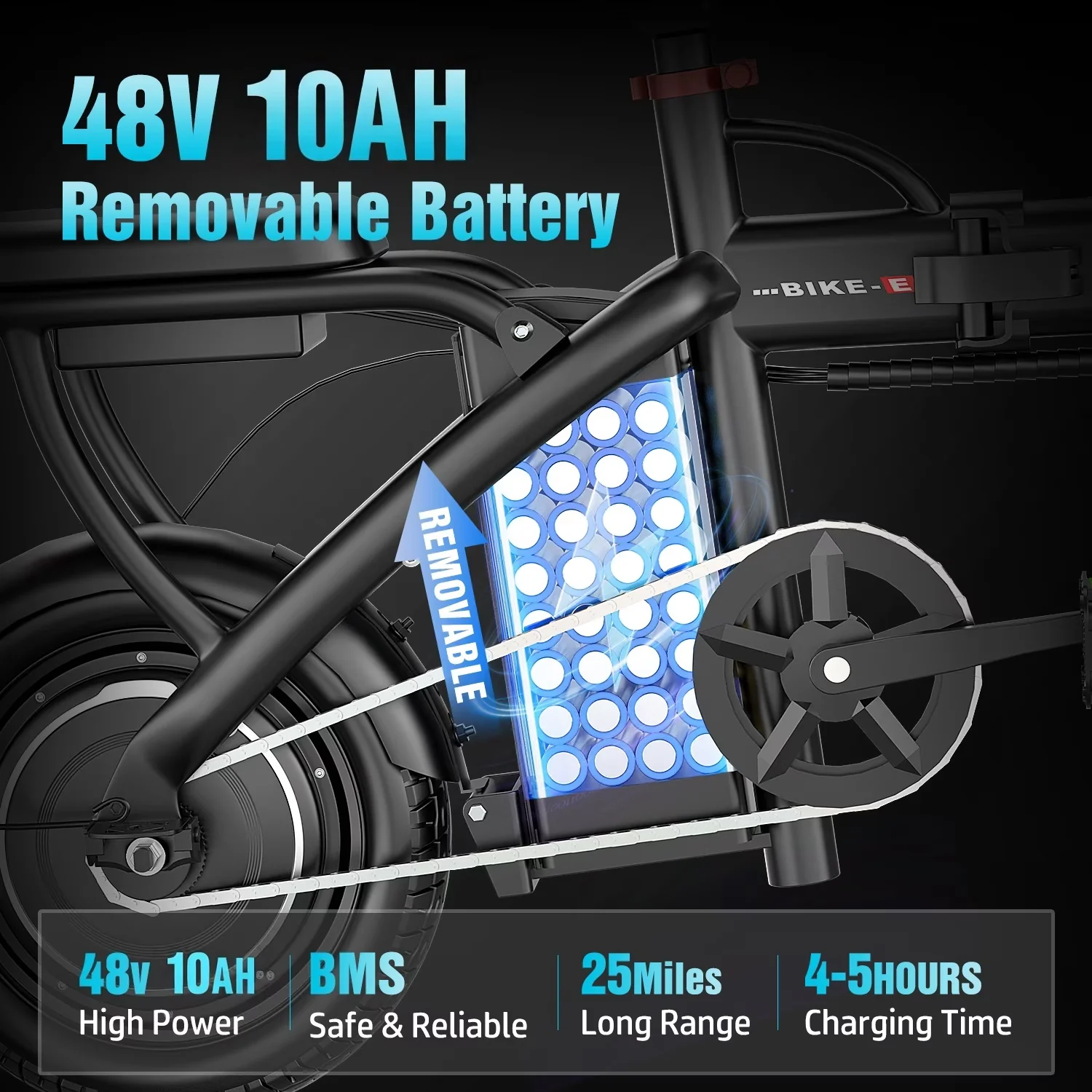 Durable Electric Bike with Battery, 750W, 750W Foldable - Z6 - Premium Collection Model 0B01FE