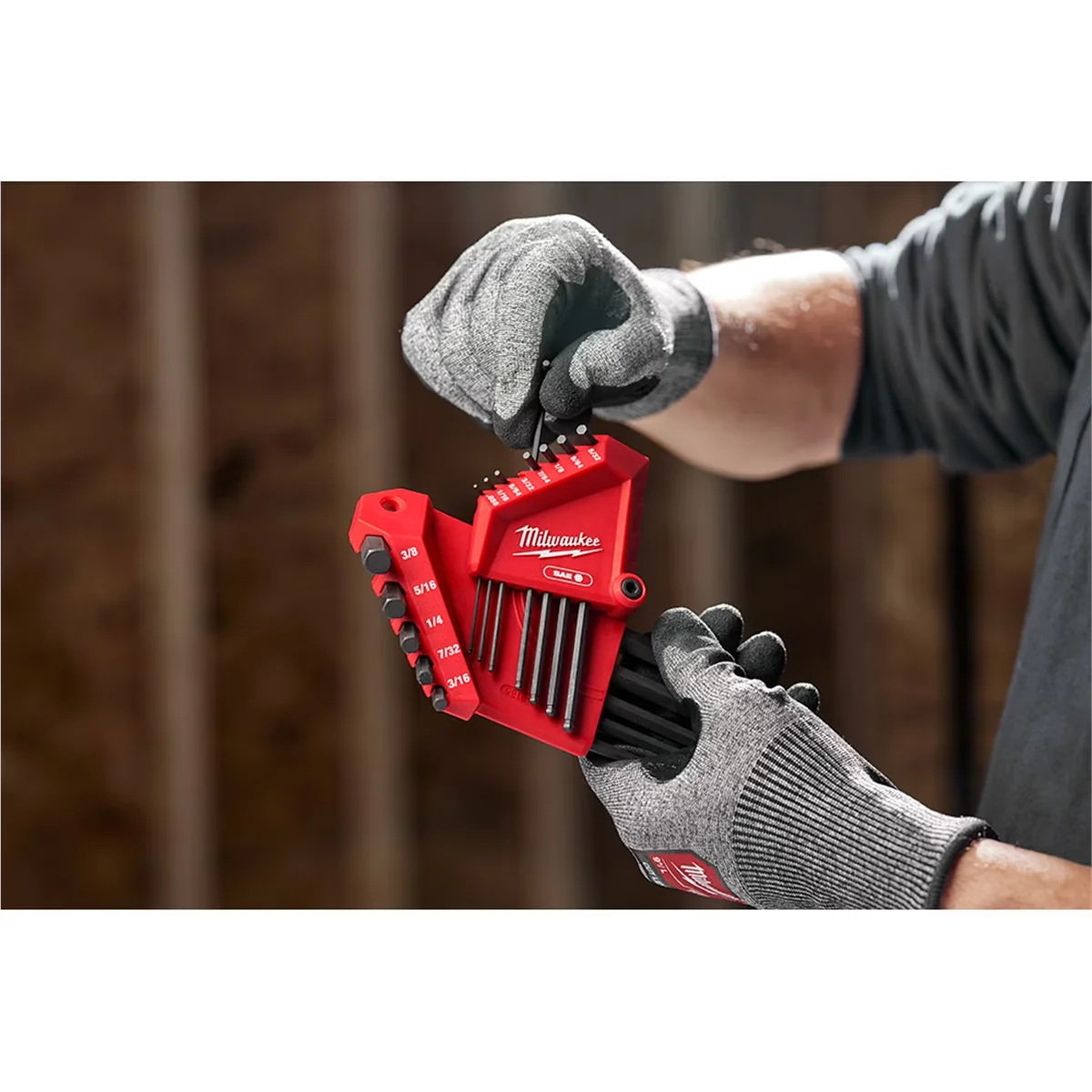 Quality Hand Tool with Keys Withstand More Torque, High-Contrast Markings for Easy ID, Ball End for Better Angle Access - Black Model 19A94C