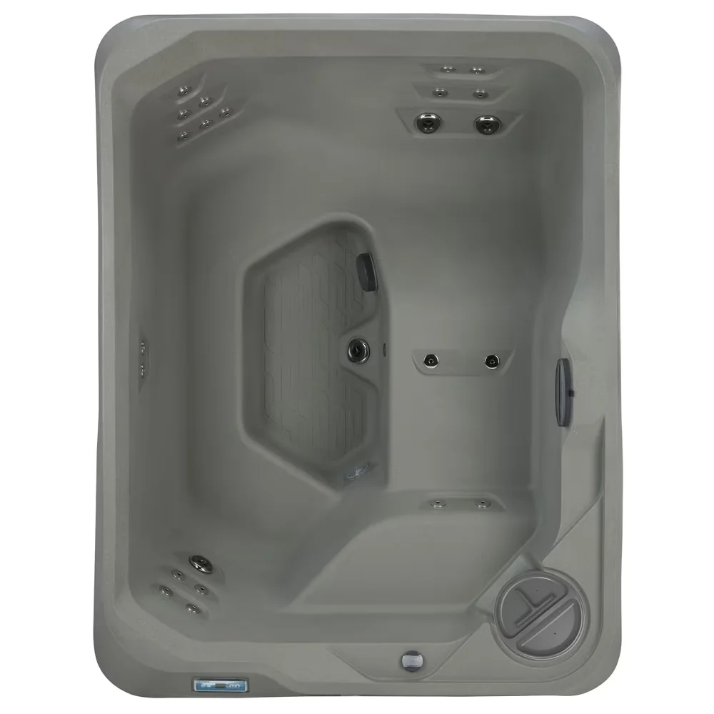 Quality Hot Tub with Energy Efficient, Multi-Color Underwater LED Light - Taupe/Charcoal Model 37EF8C
