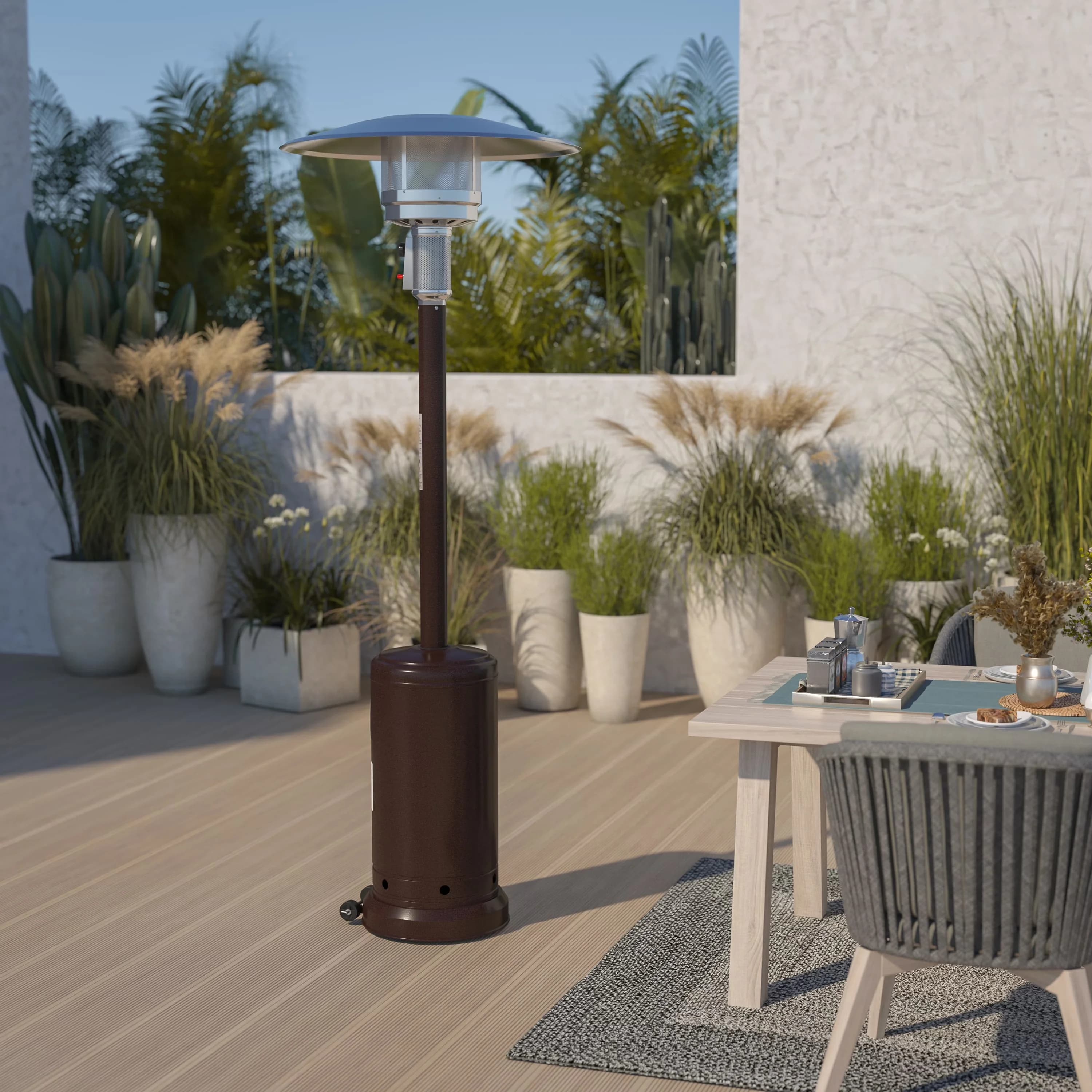 Outdoor Heating Professional with 40000 BTU, Automatic Shut Off - Brown for Commercial, Residential Model A81E66