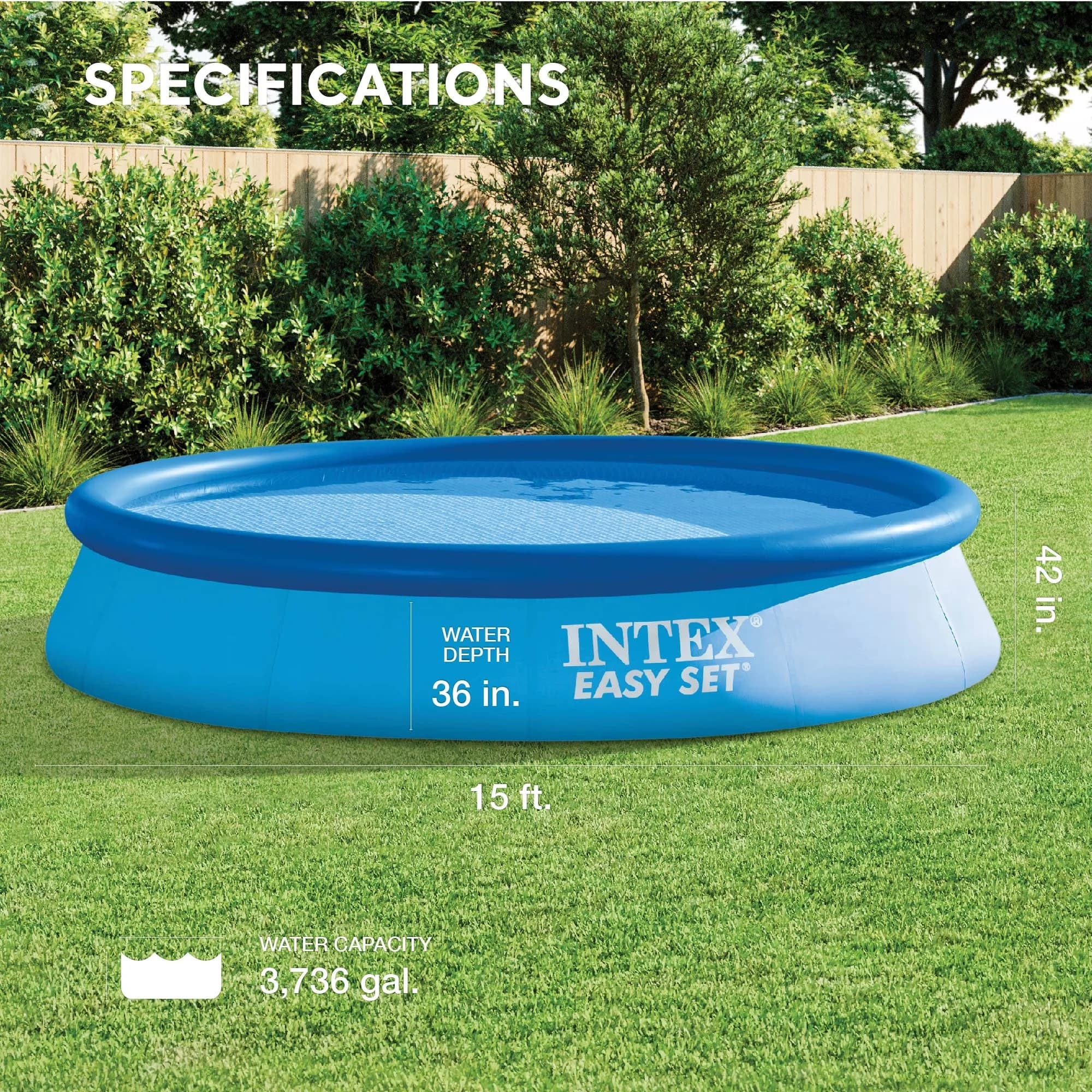 Innovative Inflatable Pool with Puncture Resistant - Blue Easy for Daily Use Model E289DB