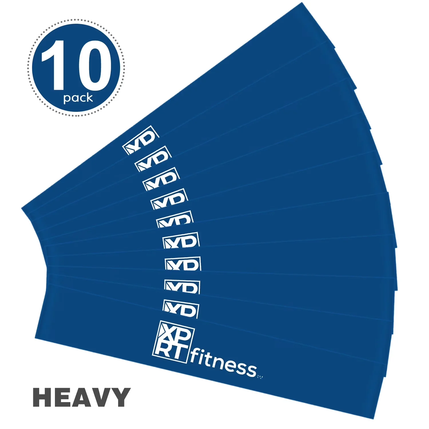 Home Gym Accessory Essential with Resistance Level Heavy - 100% Natrual Latex Blue Model 67592E