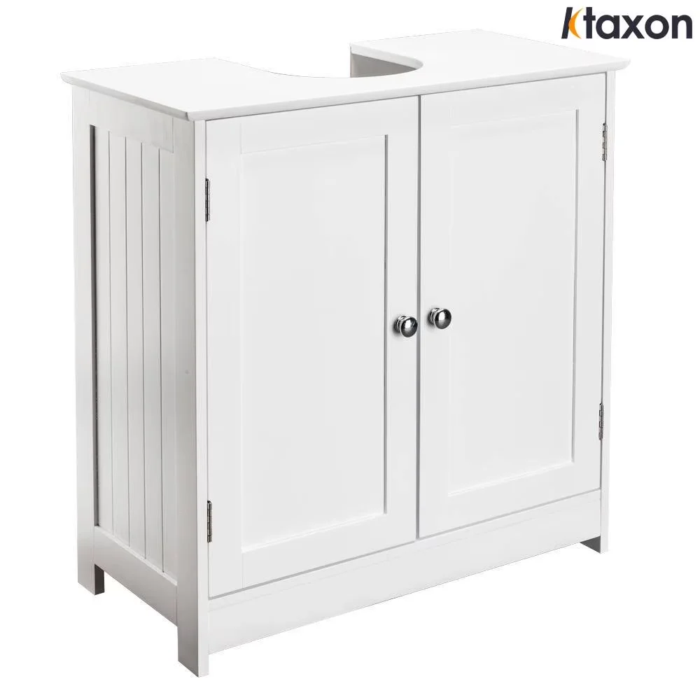 Efficient Bathroom Renovation with Vanity Under Sink Pedestal, White, Basin Cabinet - Model 1382E8