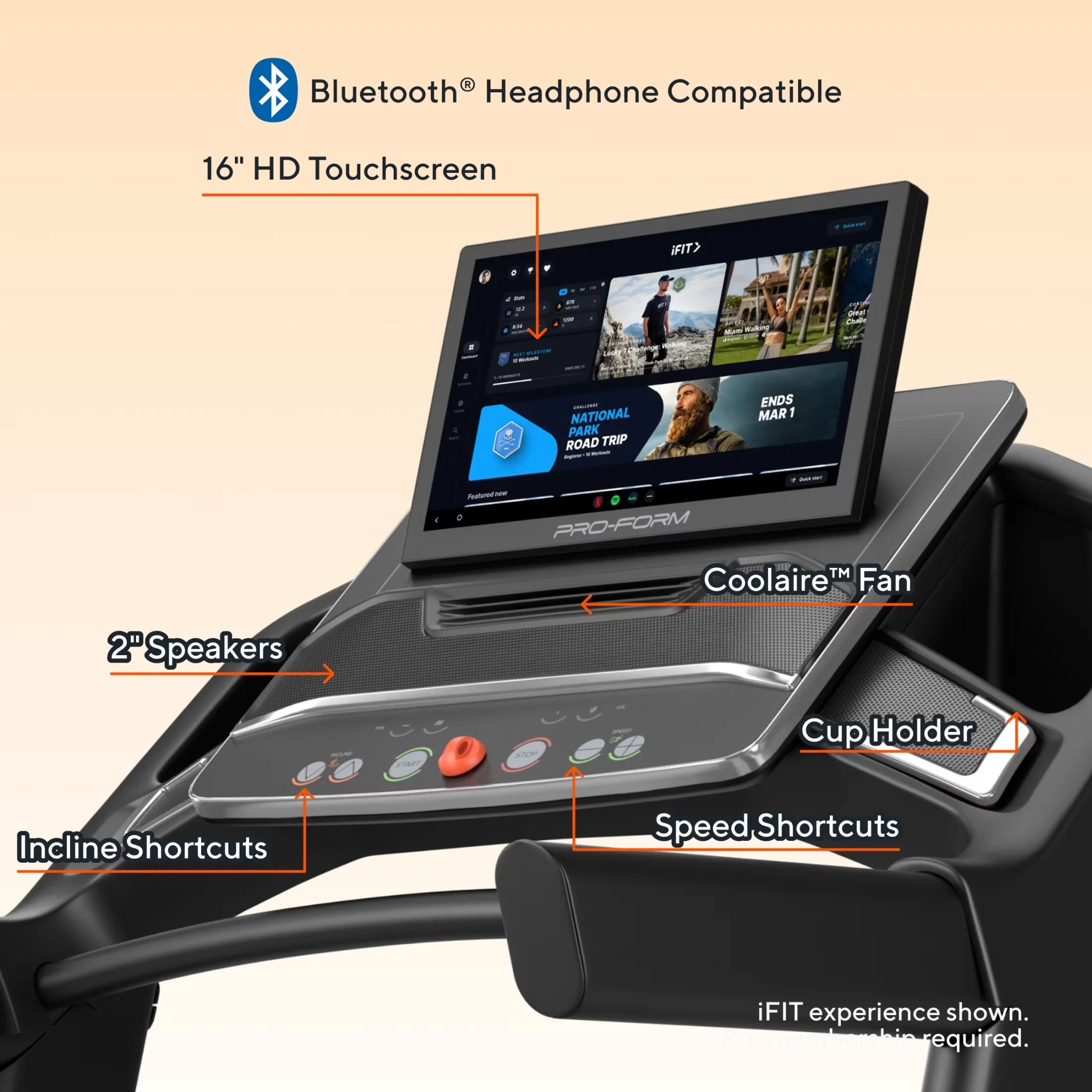 Compact Home Gym with Easy Transport, Assembly Required, 16" Touchscreen - Black Steel for Home Model 6C5C81