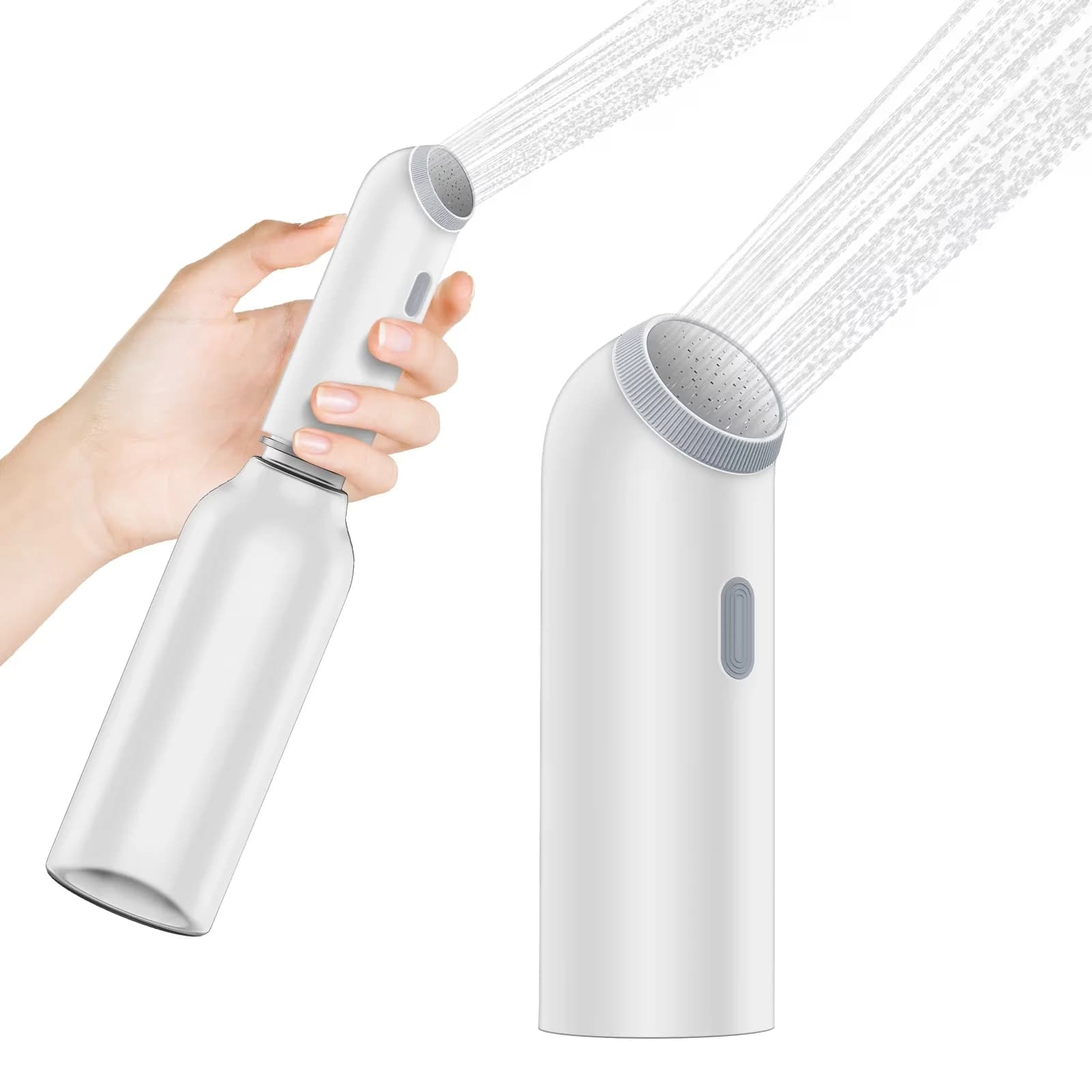 Bathroom Renovation Innovative with Battery, Portable, Handheld - Abs White Model 6607F8