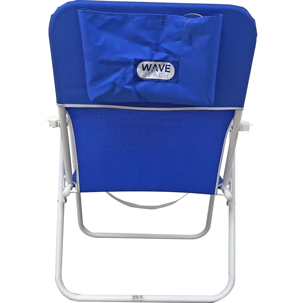 Beach Chair Compact with Folding, 190lbs Capacity, Wave 1-Position - White Model 213C40