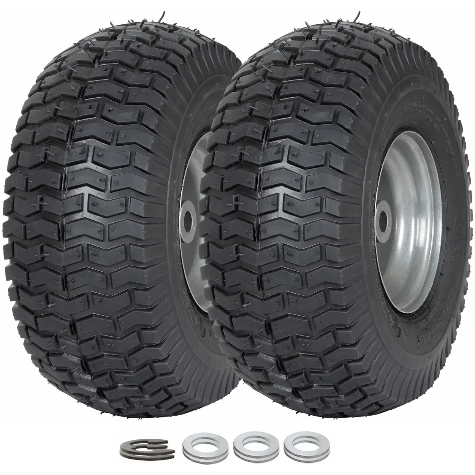 Sleek Lawn Mower Tire with Set Of 2 - 00-6 - Durable Build Model A23DEF