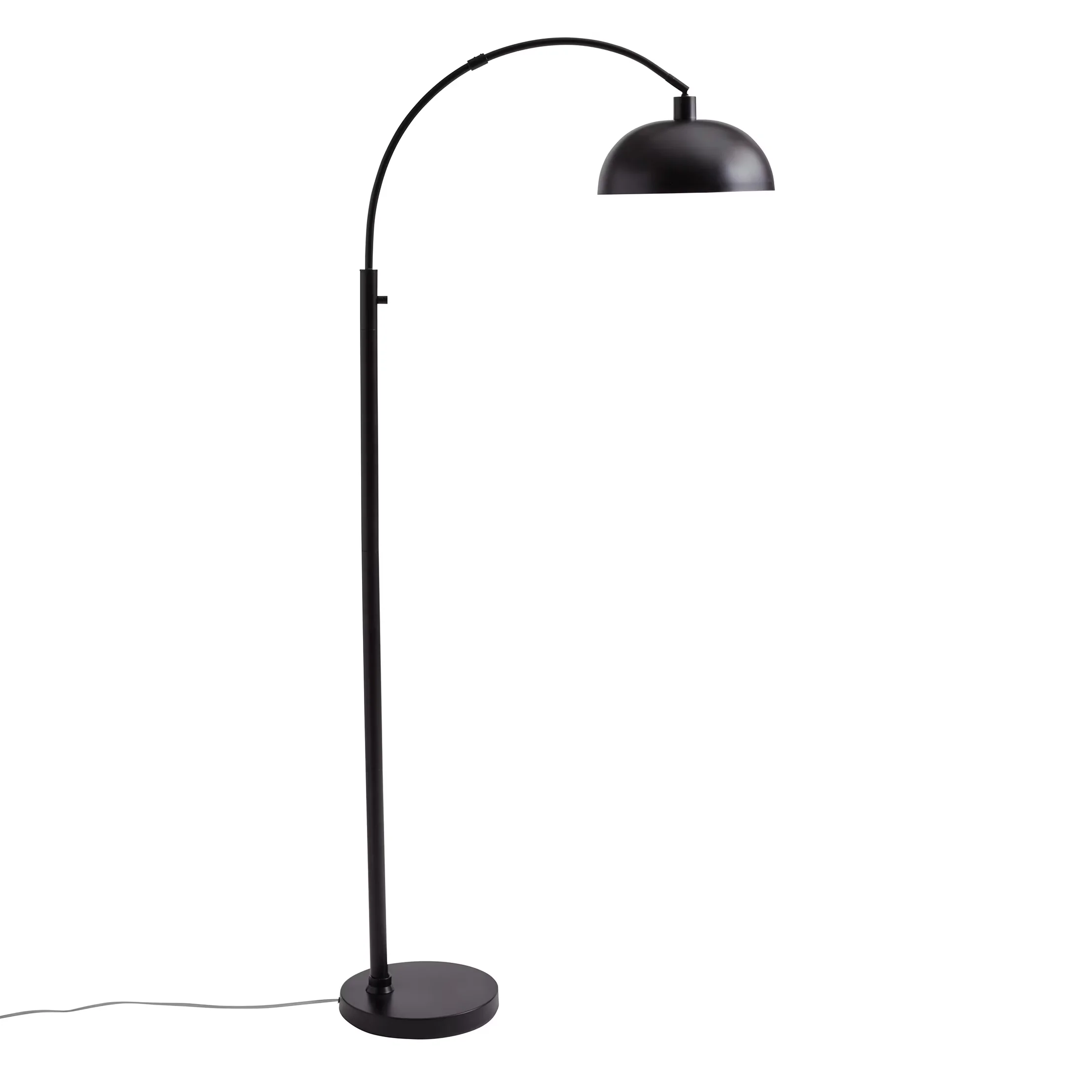 Essential Floor Lamp with LED, Arc, Dimmable - Black Metal - Low Maintenance Model 19BF92