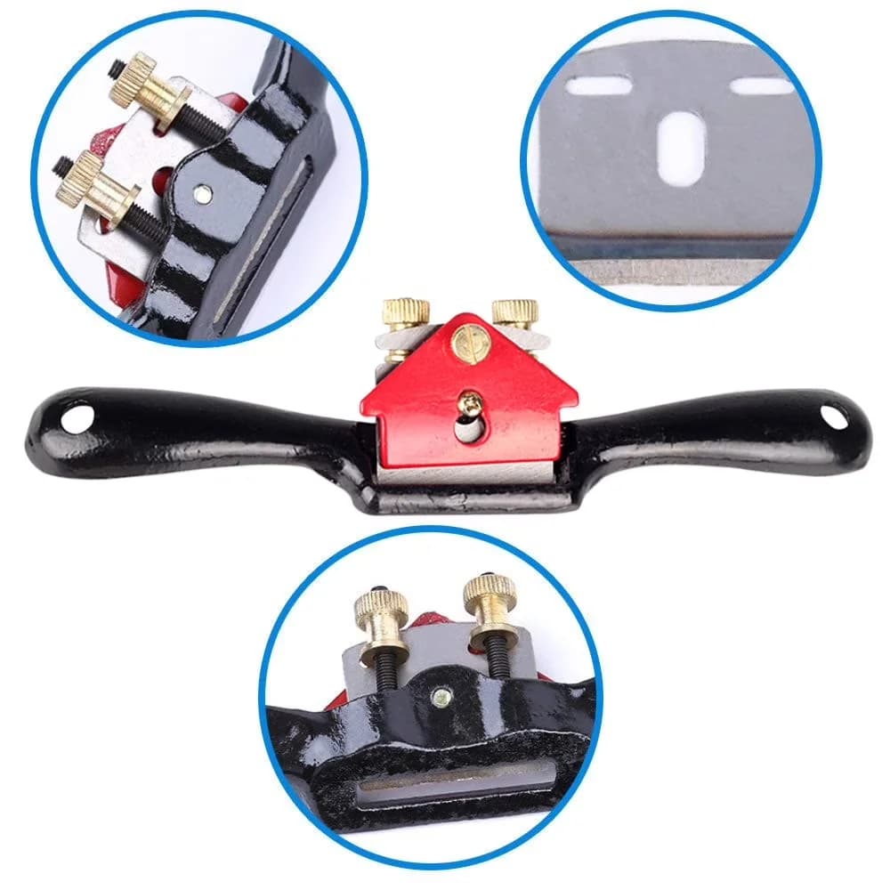 Professional Woodworking with Adjustable, │Hand Planes│Metal│, 1X Planing Tool - Black One Size Model C80B23
