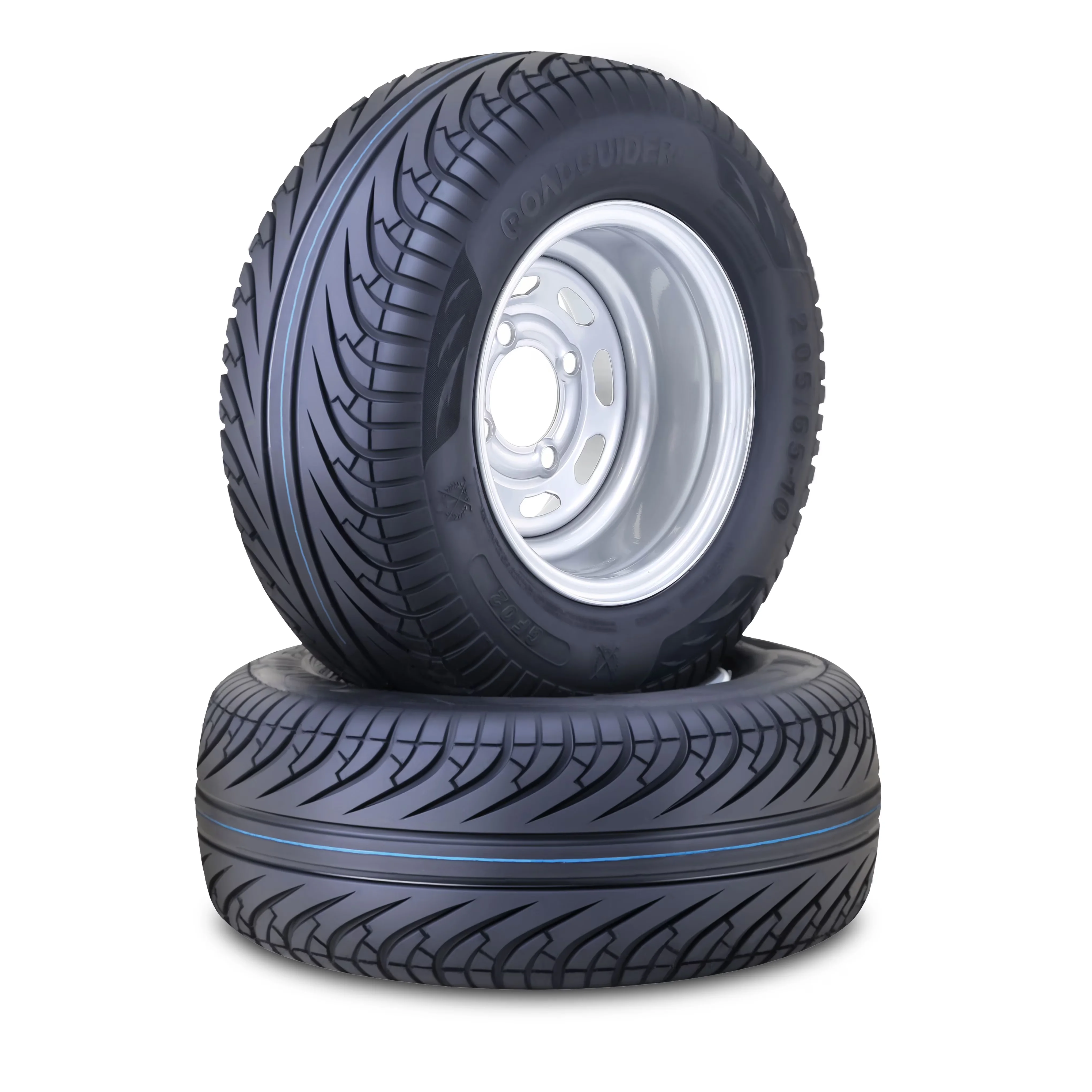 Modern Lawn Mower Tire with Heavy-Duty, SET 2 - 65-10 - Compact and Portable Model 77F20B