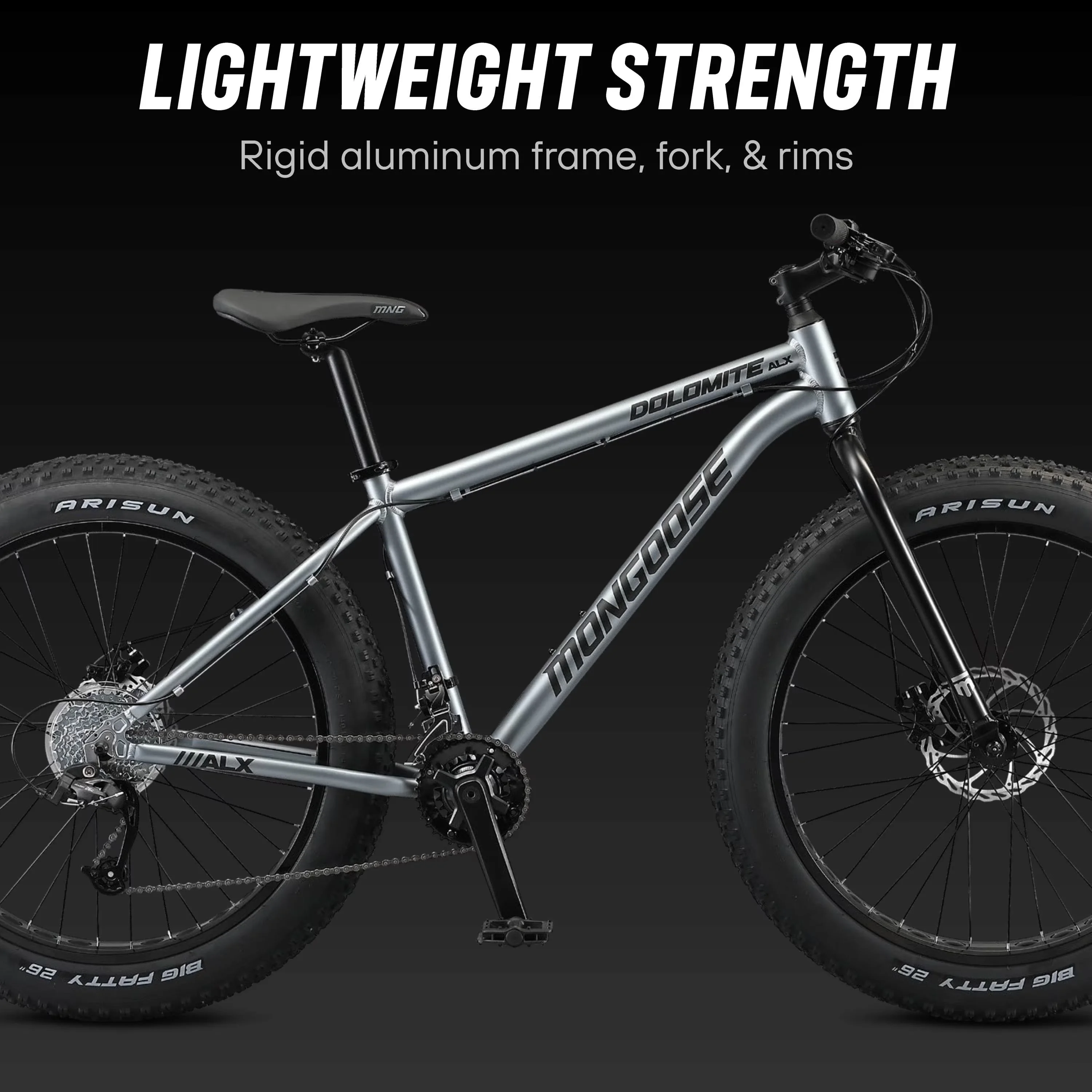 Stylish Mountain Bike with Adjustable Seat Height, Adjustable Speed - Gray Model 045FDD