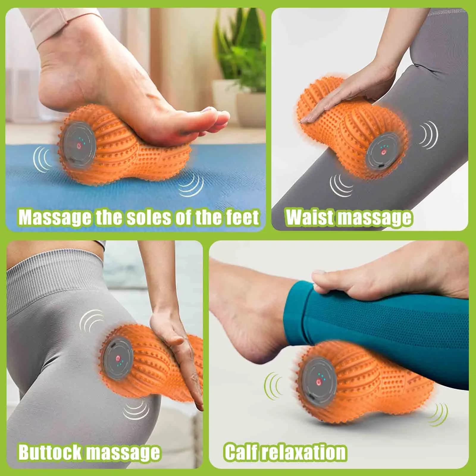 Home Gym Accessory Compact with Battery, Vibrating - Foam Pastelmulberry Model 801D8A