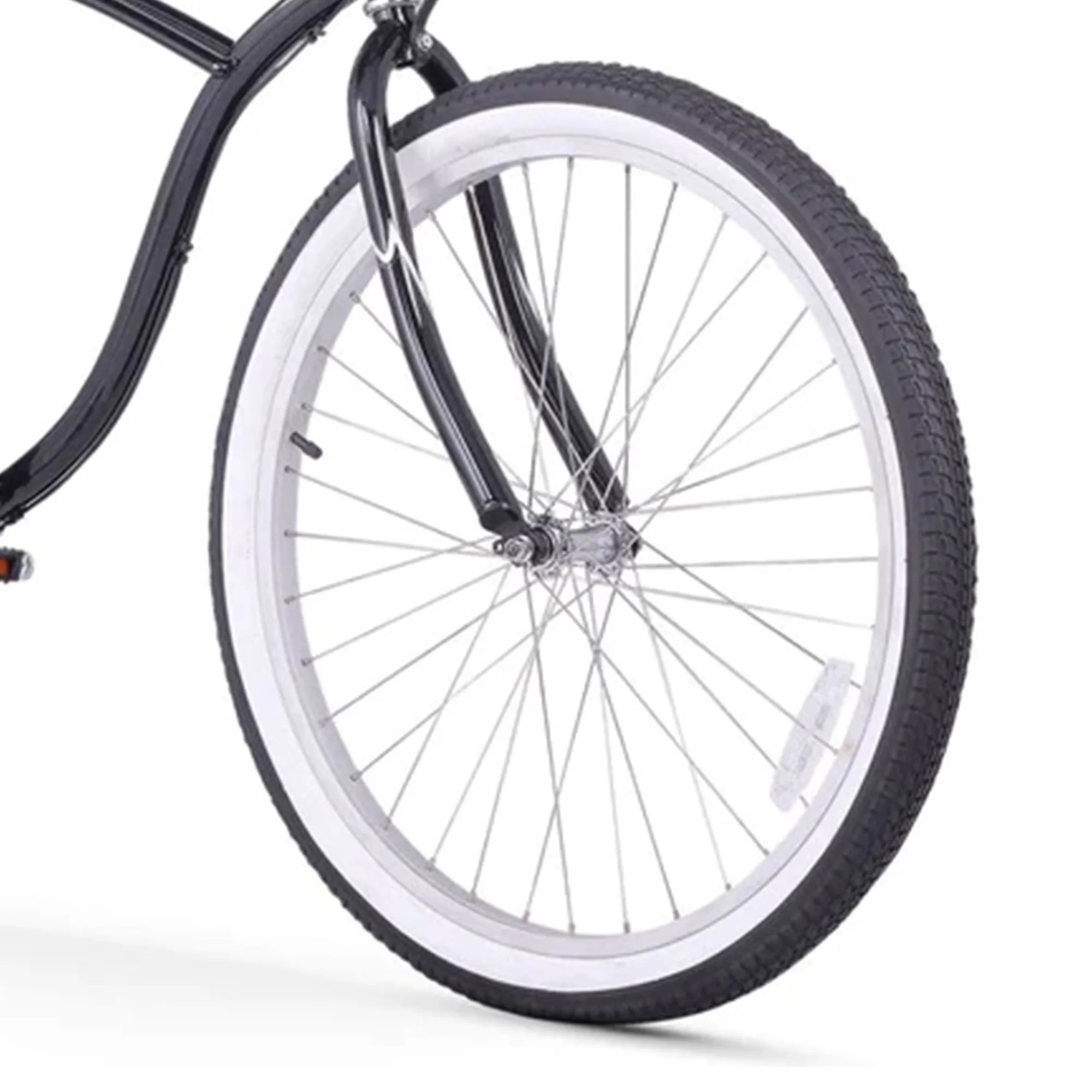 Cruiser Bike Premium with Adjustable Handlebar Height, Adjustable Seat Height, Pedals: Resin block - Black Model 0CE56D