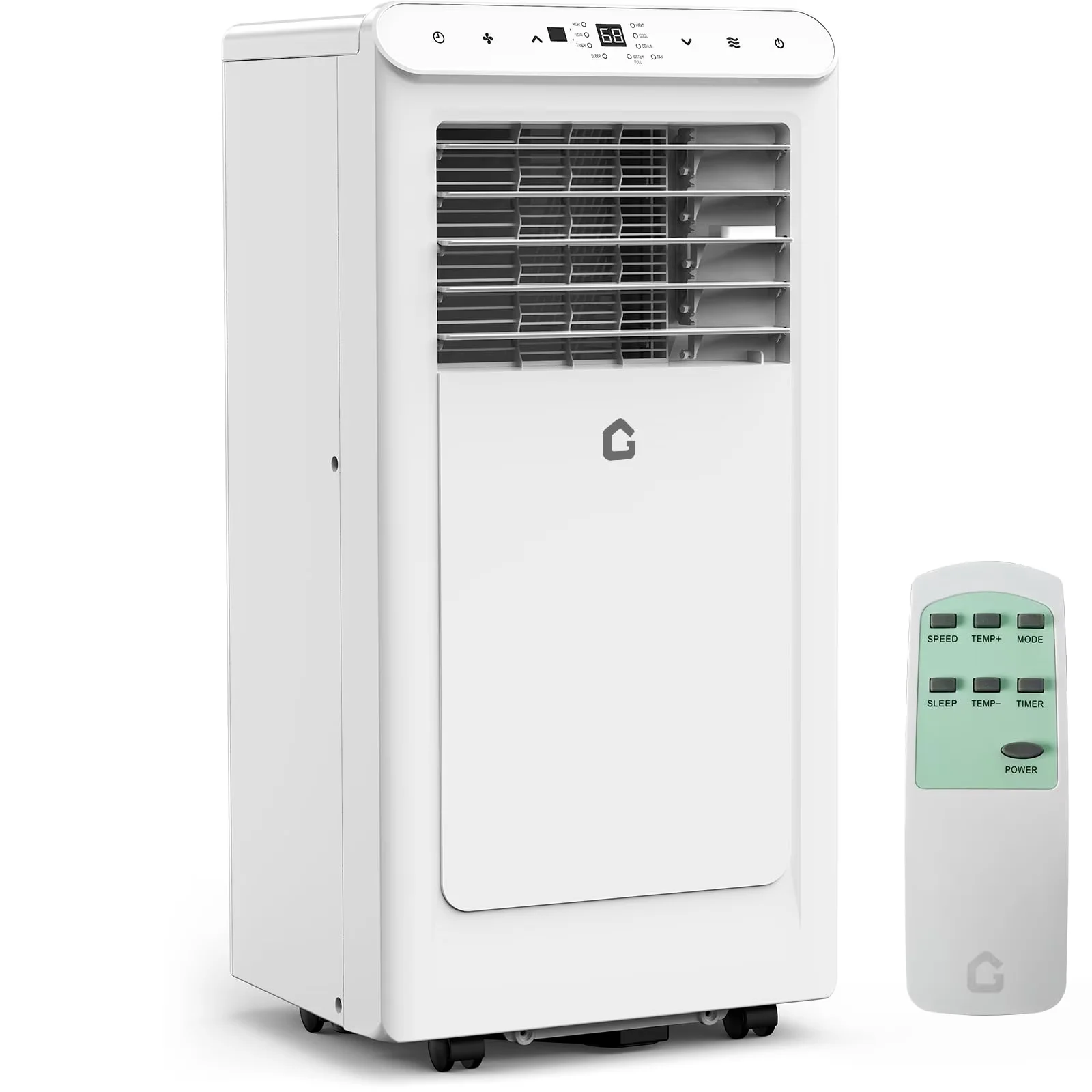 Quality Air Conditioner with 8000 BTU, Remote Controlled, Timer - White for Rooms Model DFDD74