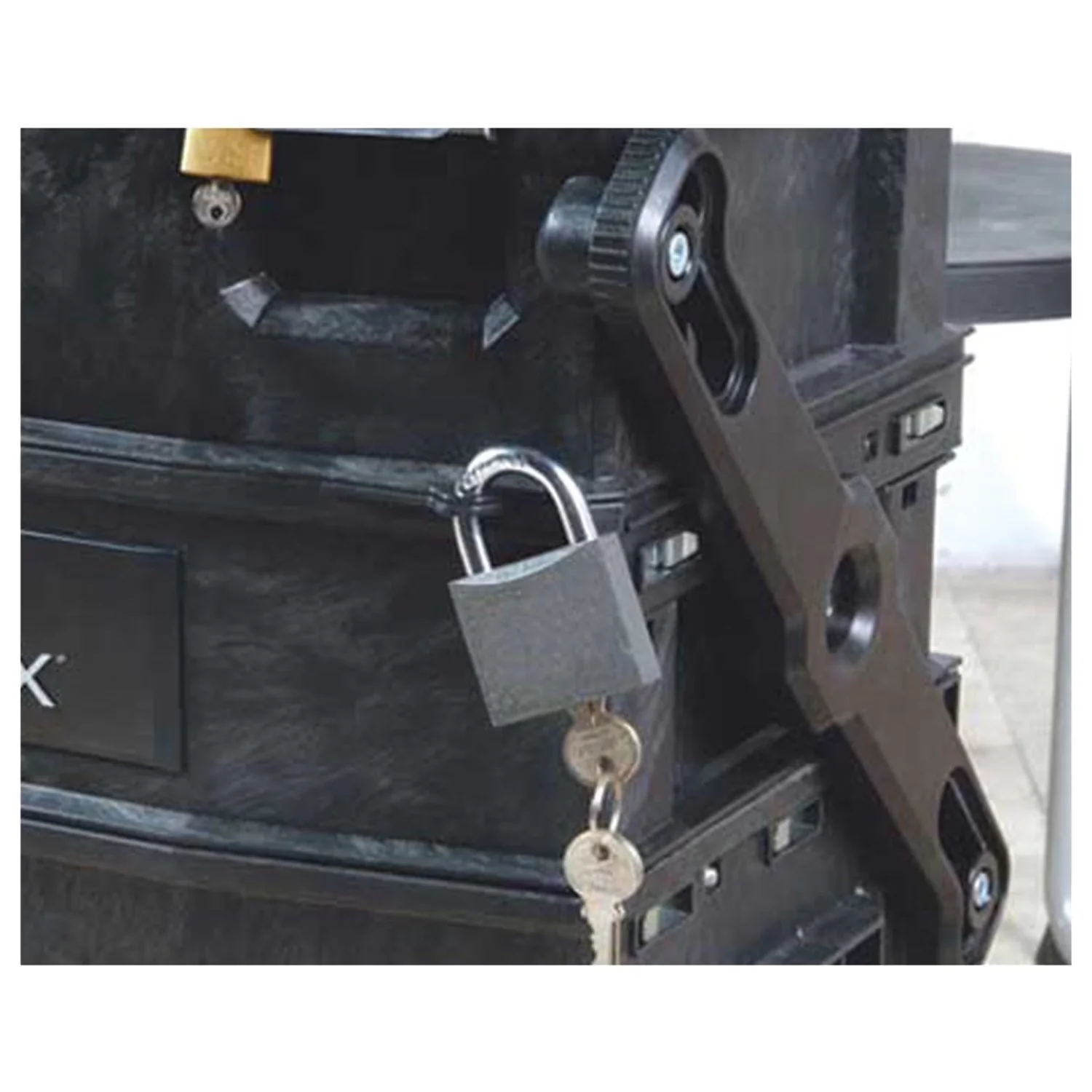 Efficient Toolstorage with Lockable, Heavy-Duty - Plastic, Aluminum, Steel 29" x 22" x 17" Model 4201A0