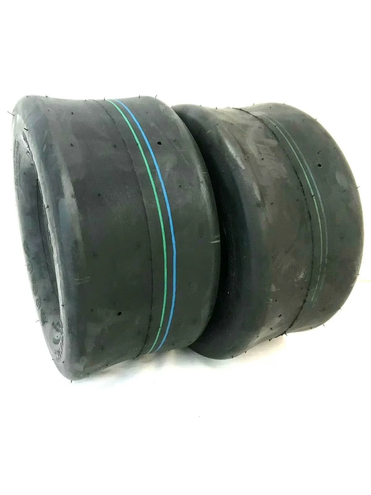 Professional Lawn Mower Tire with Smooth, Two 11x6.00-5 Slick Smooth Tires - Model 67AD28