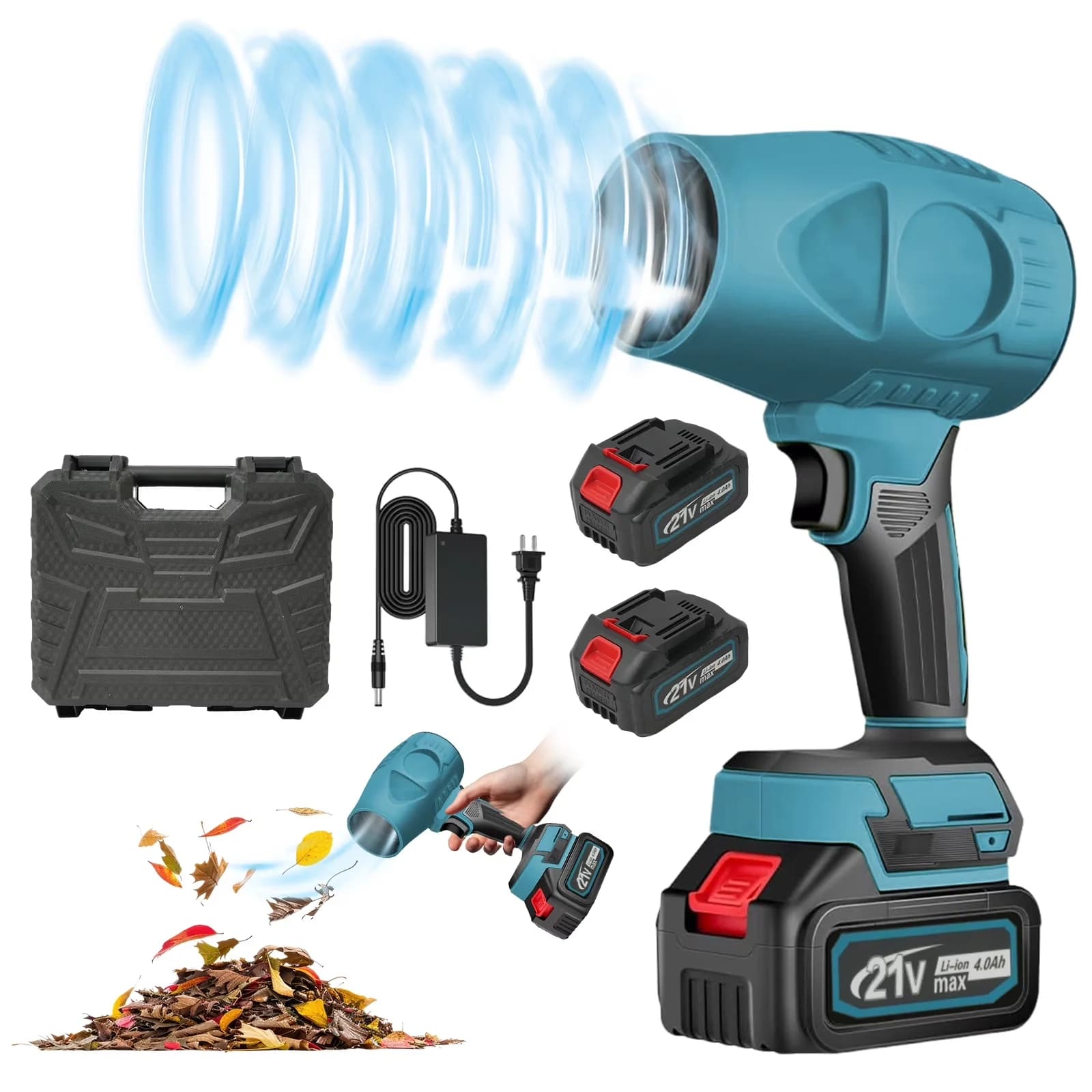 Professional Leaf Blower with Battery, 1200W, 21V for Residential, Commercial - Model 979246