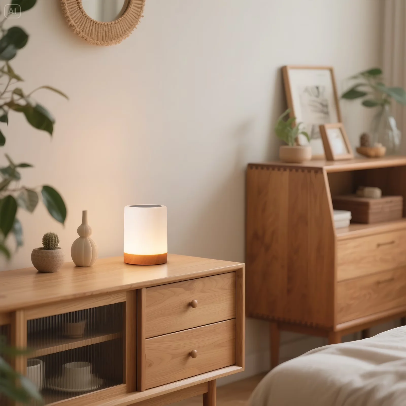 Compact Lamp with LED, Dimmable, Table for Home and Office - Model 51F482