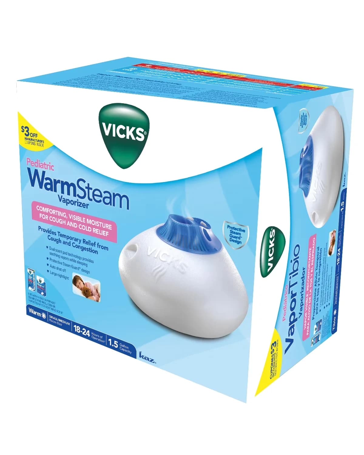 Reliable Humidifier with Automatic Shut-Off, 3 year limited warranty - White Model D800FA