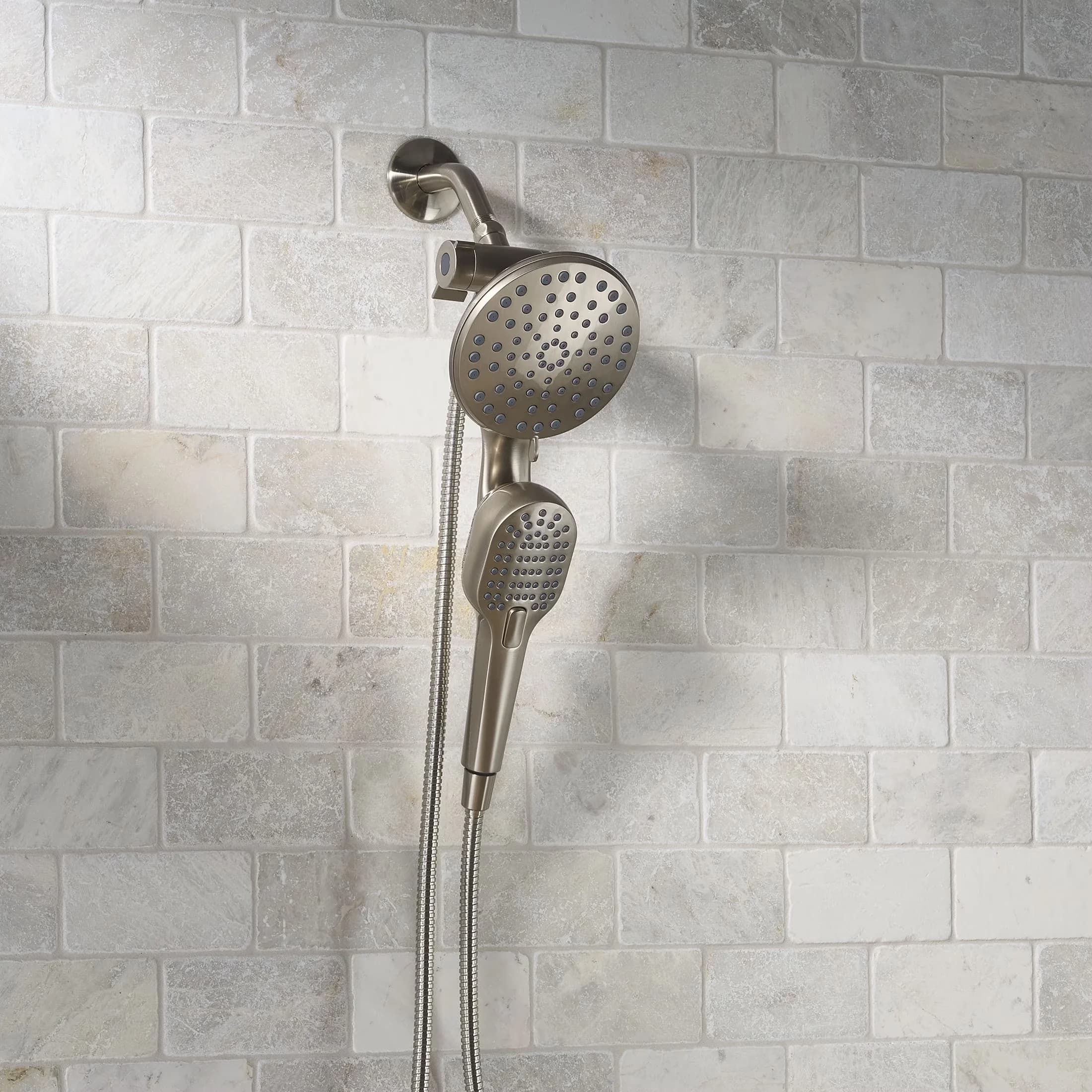 Reliable Shower Head with Magnetic, Satin Nickel, 4-Spray - Plastic Silver Model 3EB941