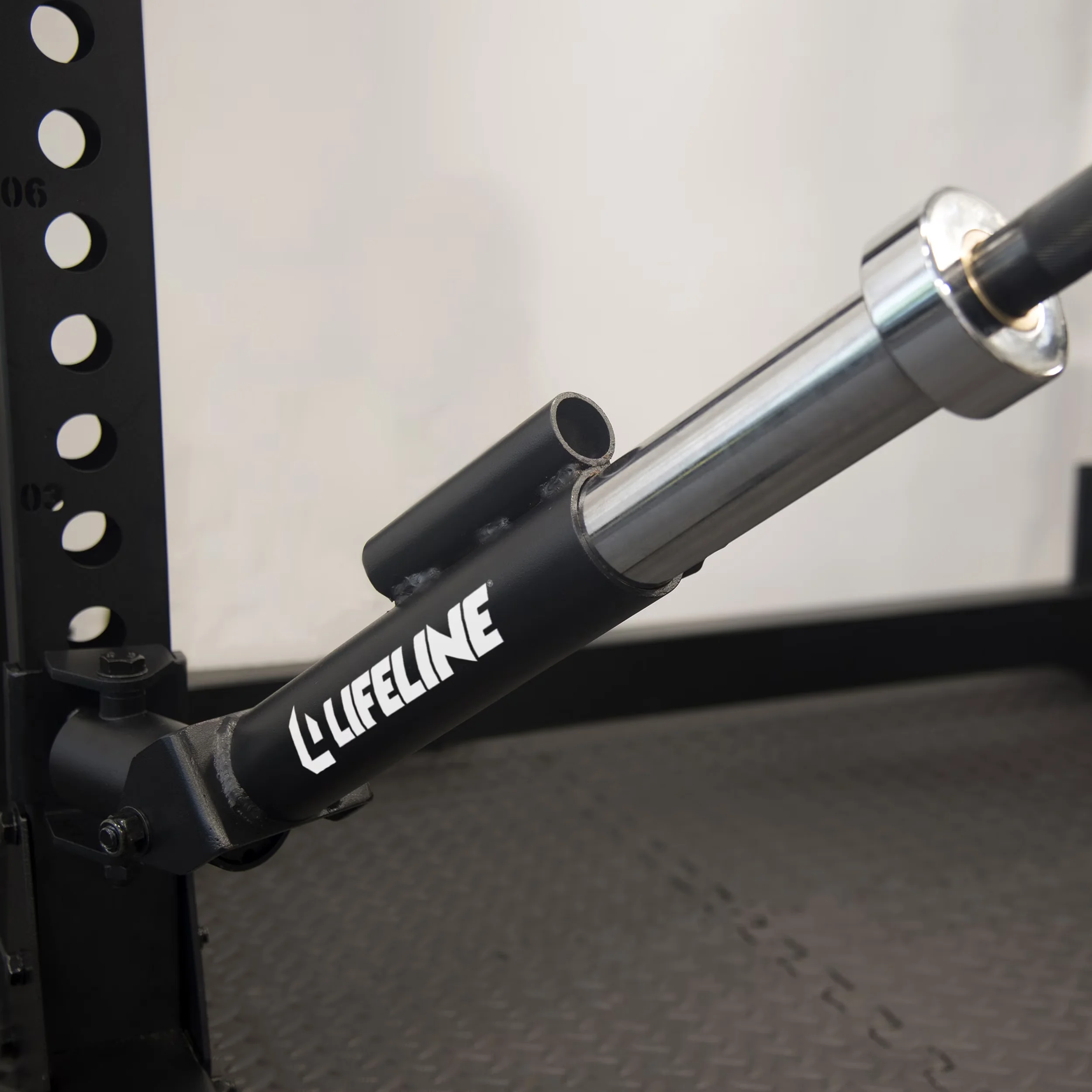 Compact Home Gym Accessory with Heavy Duty, C1 Landmine Attachment, Dual swivel for a full range of motion - Steel Black Model 4B50F8
