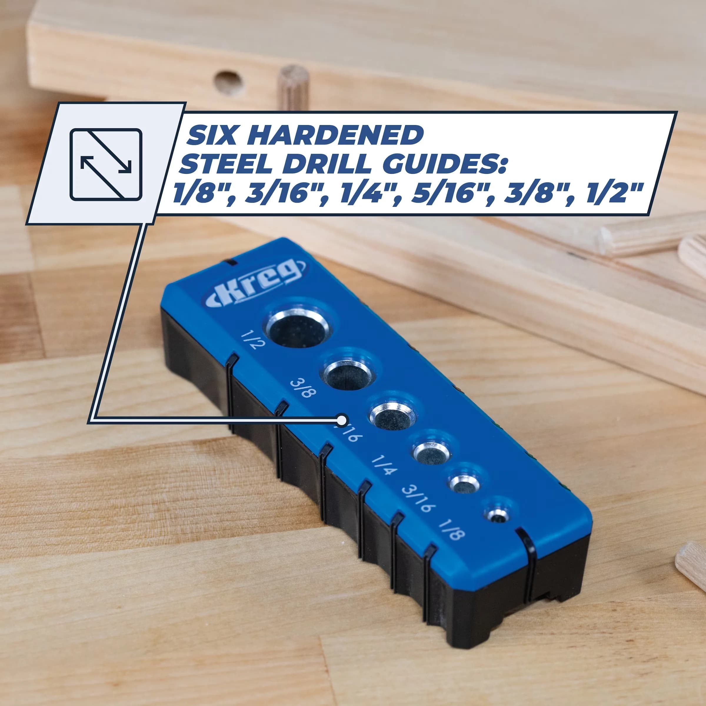 Sleek Toolstorage with Portable, KDG-6000 Drilling Guide - Multicolor - Quality Construction Model 26FFA7