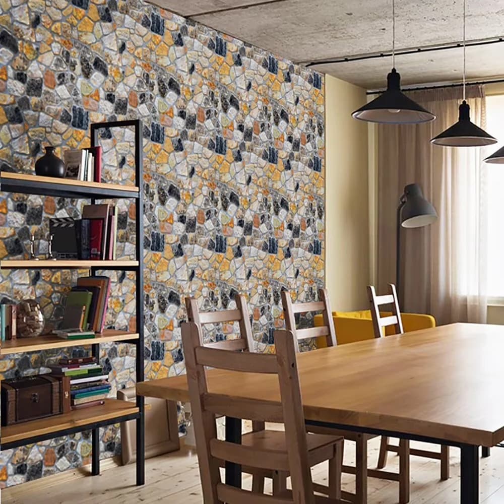 Quality Wallpaper with Removable, Peel and Stick Backsplash - Pvc One Size for Kitchen Model 1B9802