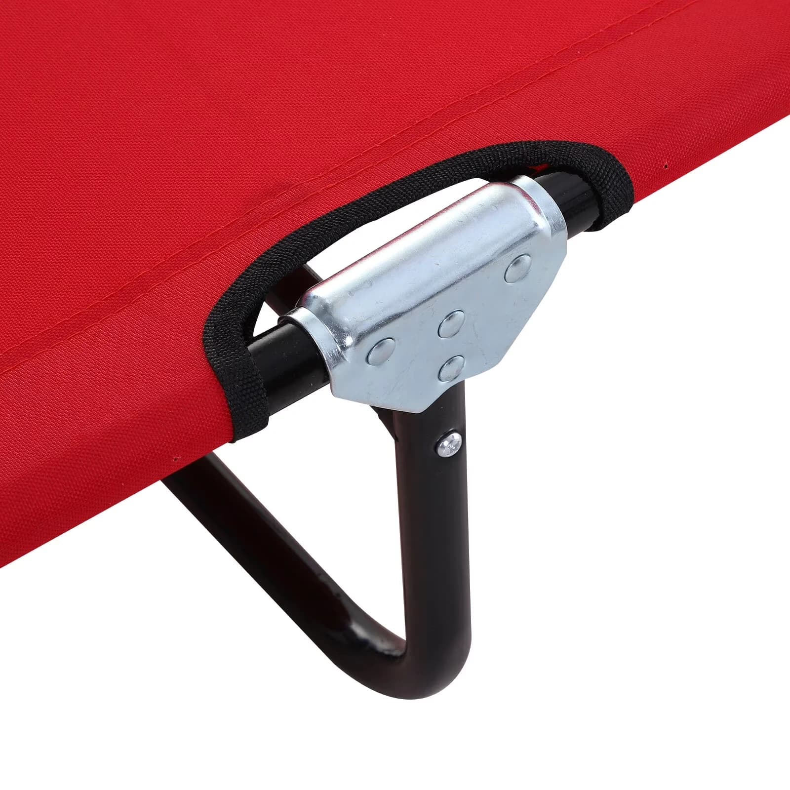 Essential Beach Chair with Water-Resistant, Folding, Steel Frame - Red Model 8F2330