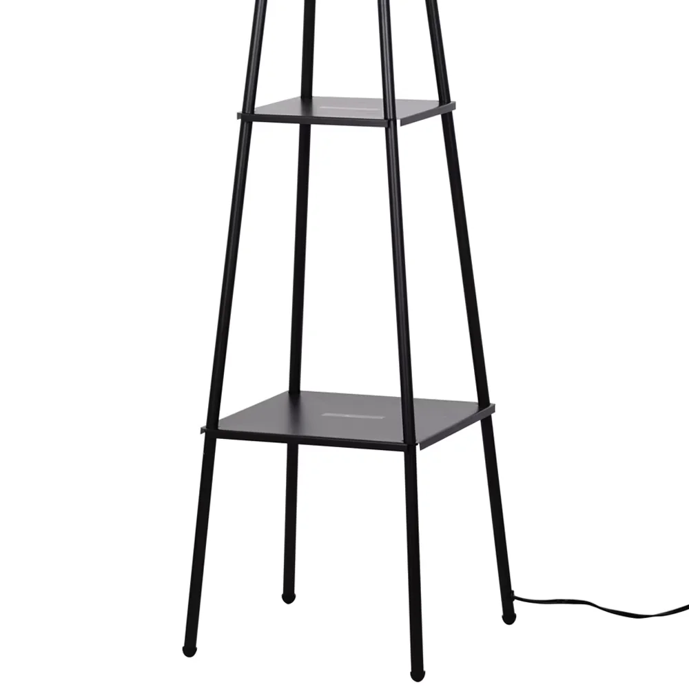 Durable Floor Lamp with Incandescent, Eco Friendly - Metal, Plastic & Metal Gray, White Model 437E2F