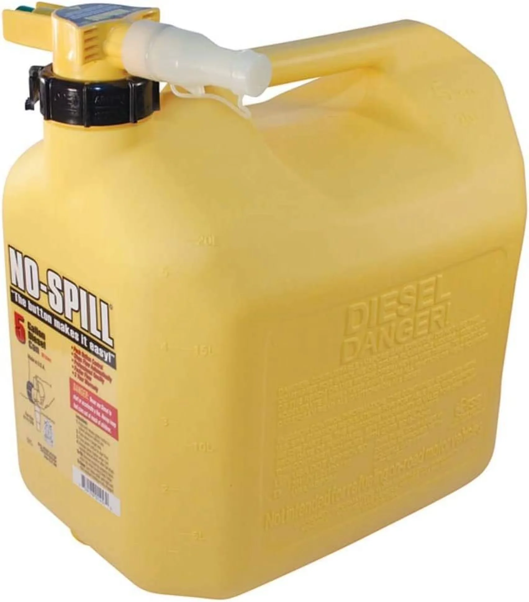 Replacement Parts Accessory Essential with 1457 Diesel Fuel Can, Yellow - Plastic Yellow Model 3F24B1