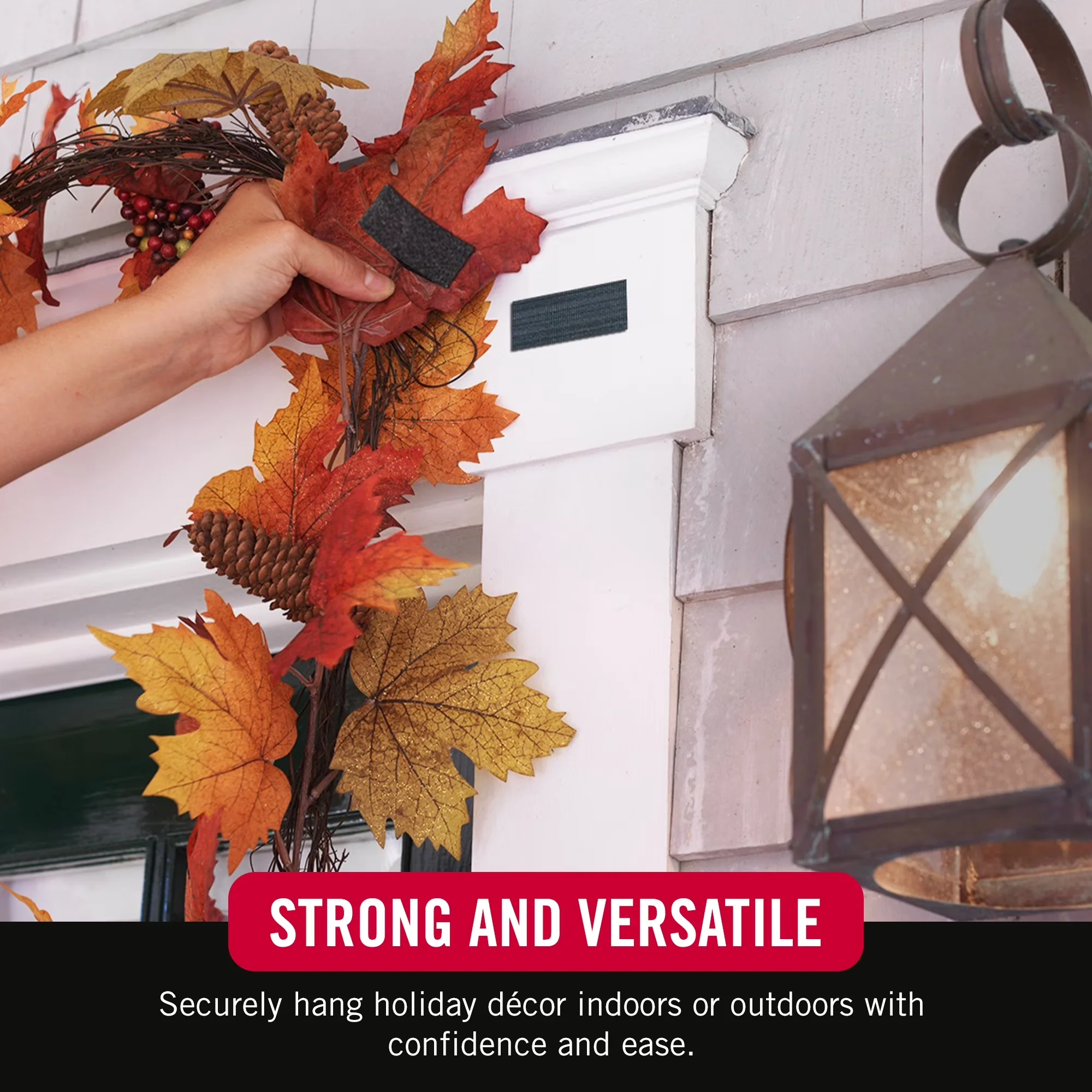 Fastener Efficient with 4in x 2in Black Strips 3 Count, Indoor & Outdoor Use - Nylon, Polypropylene Black Model 1D7FCC
