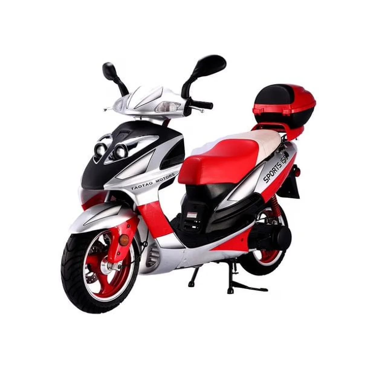 Quality Scooter with Title, Hand Brake, Controls = Twist Throttle - Red, Black, Blue, Silver Model 8288F9