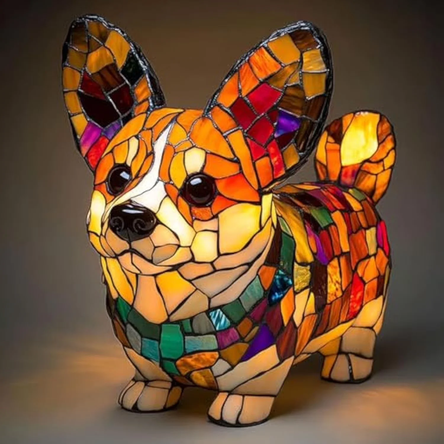 Stylish Lamp Set with LED, Energy Efficient, Dog - E for Home Corgi - Heavy Duty Model 920407
