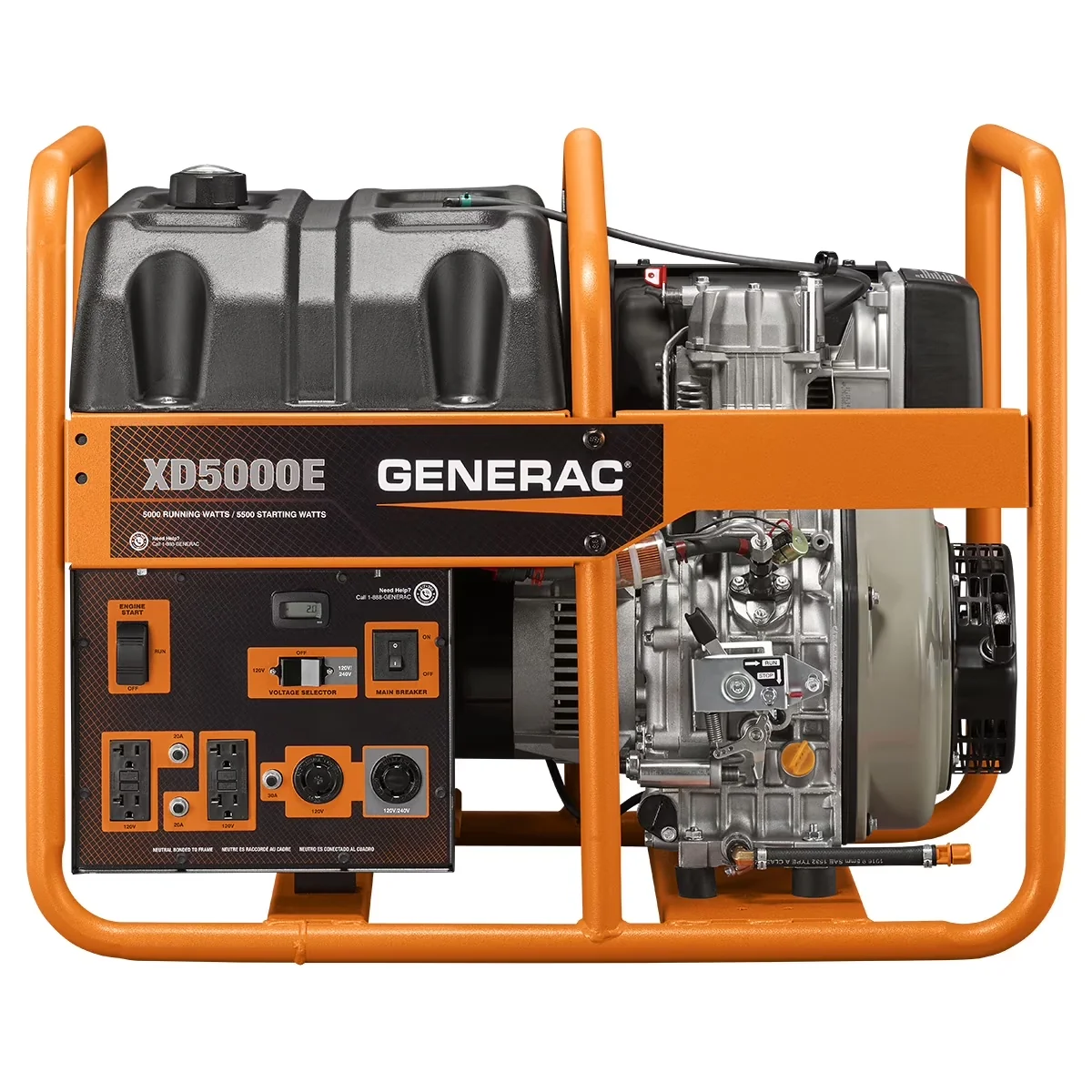 Efficient Generator with 5000W, Hour Meter, 5000W Electric Start Power - Model 61C112