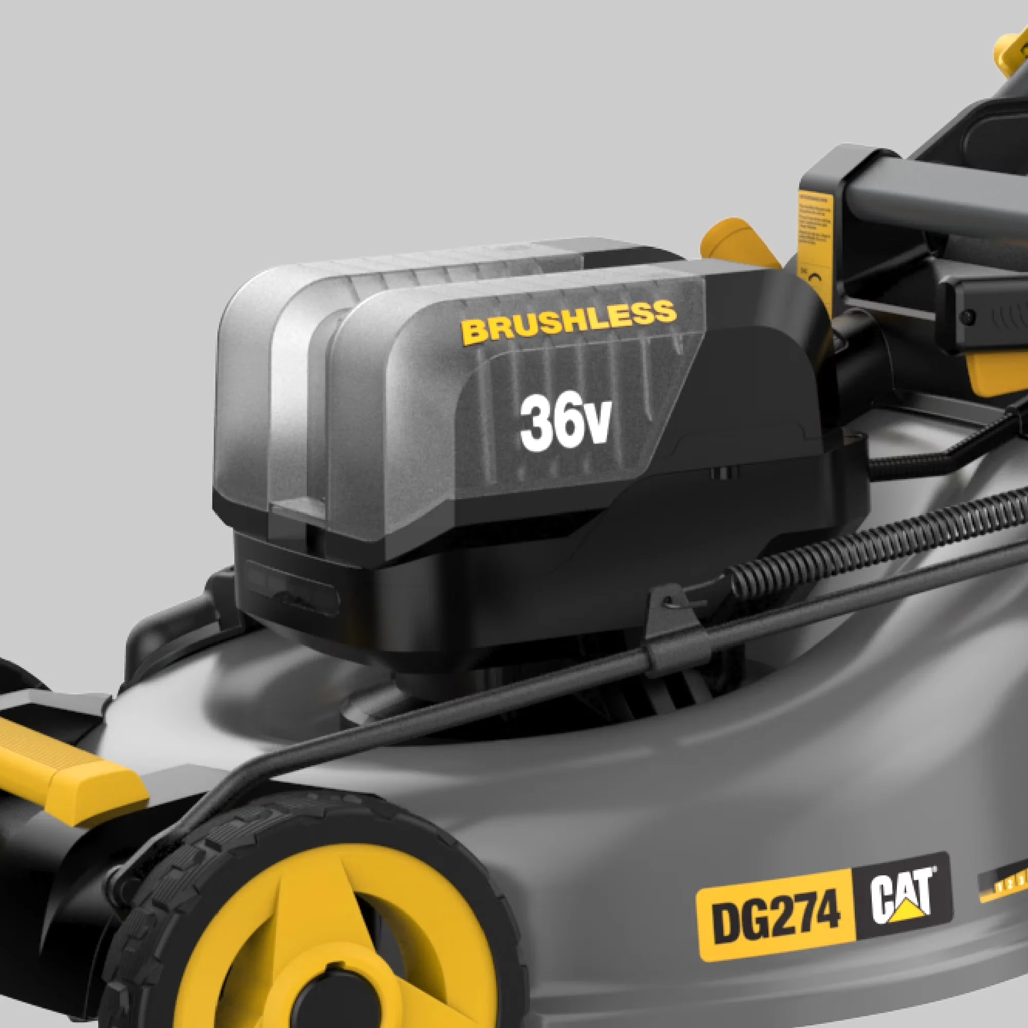 Push Mower Professional with Battery, 18V, Adjustable - Multicolor DG274 Model 8169C2