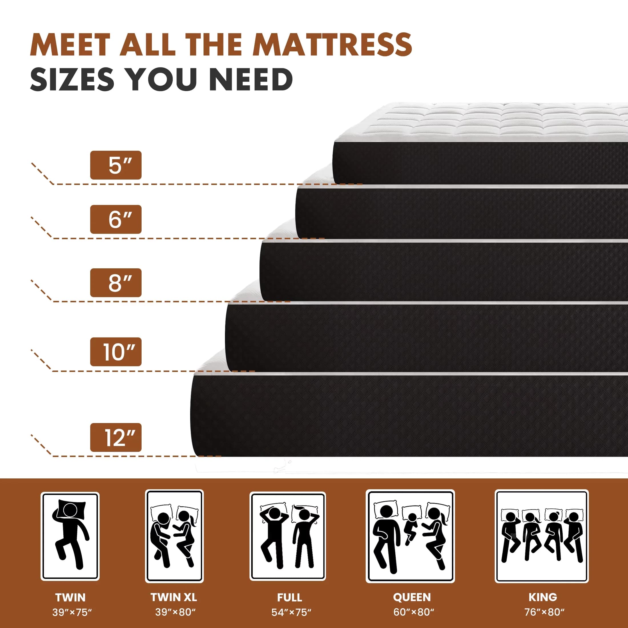Mattresses Accessory Stylish with Cooling Technology, 6'' Full Memory Foam Mattress in a Box - Memory Foam Mattress Model 11E290