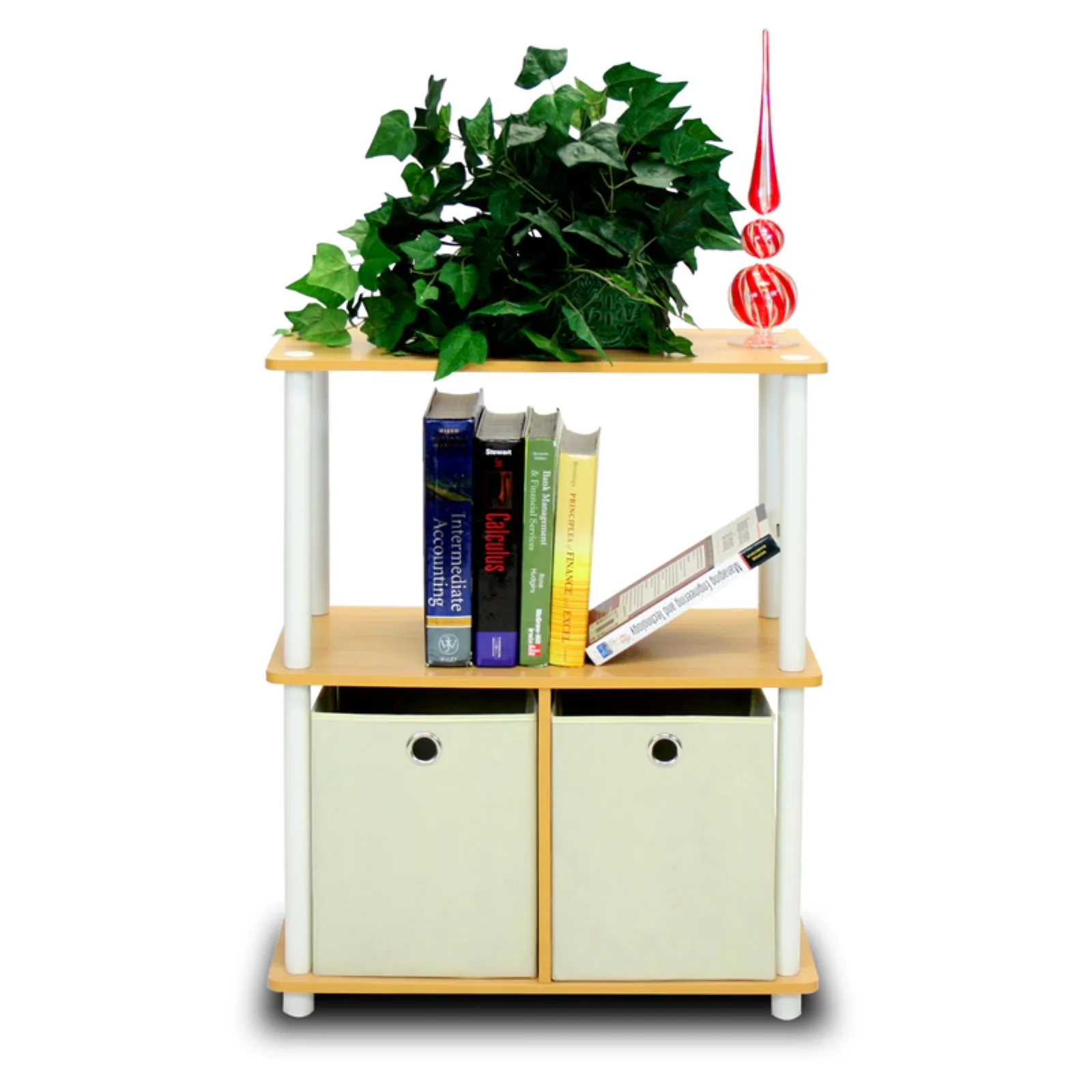 Garage Storage Supply Premium with Modern, Finish: Beech, natural, white, ivory - White Wood Model CABBEA