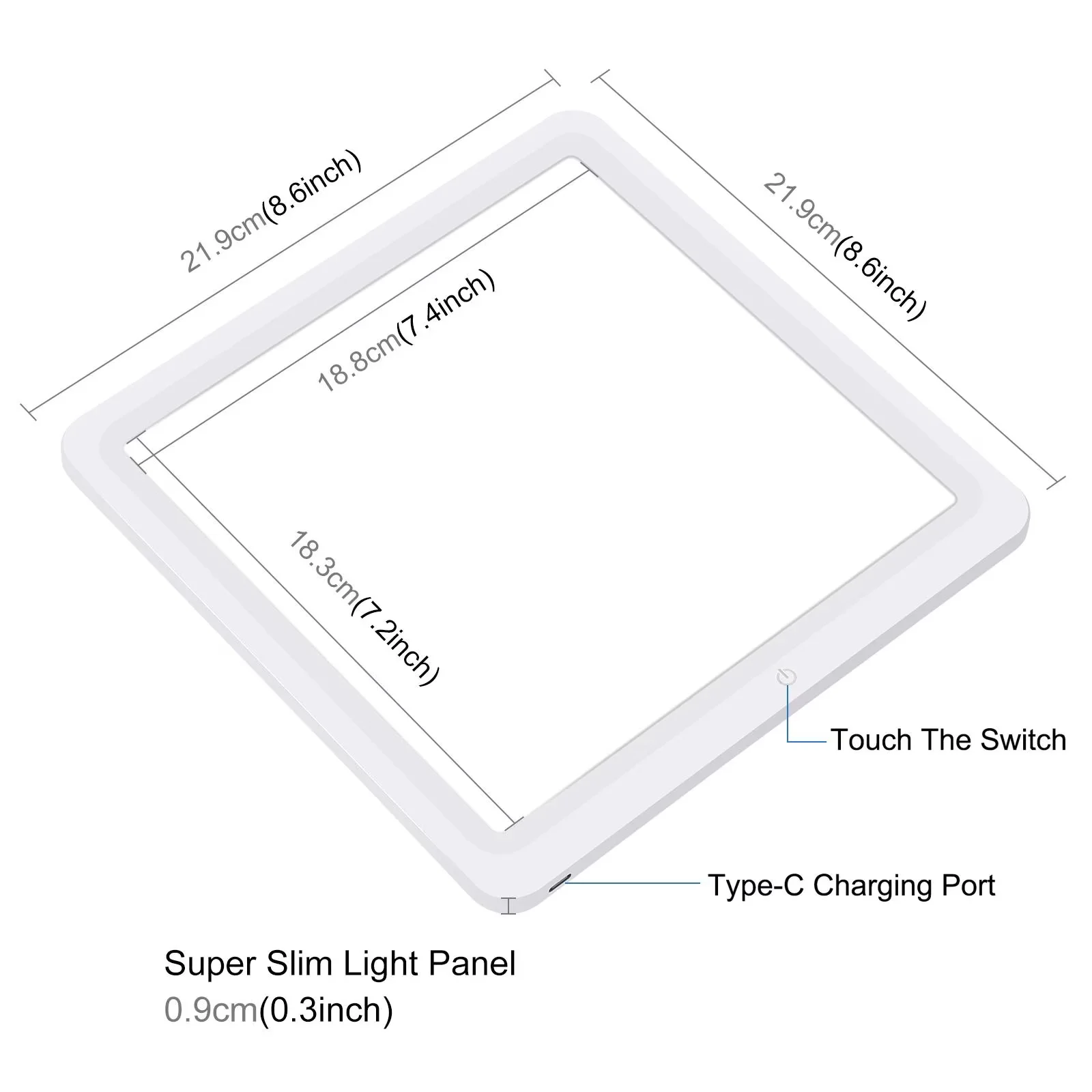 Professional Novelty Light with LED - Folding - Compact and Portable Model 7772ED