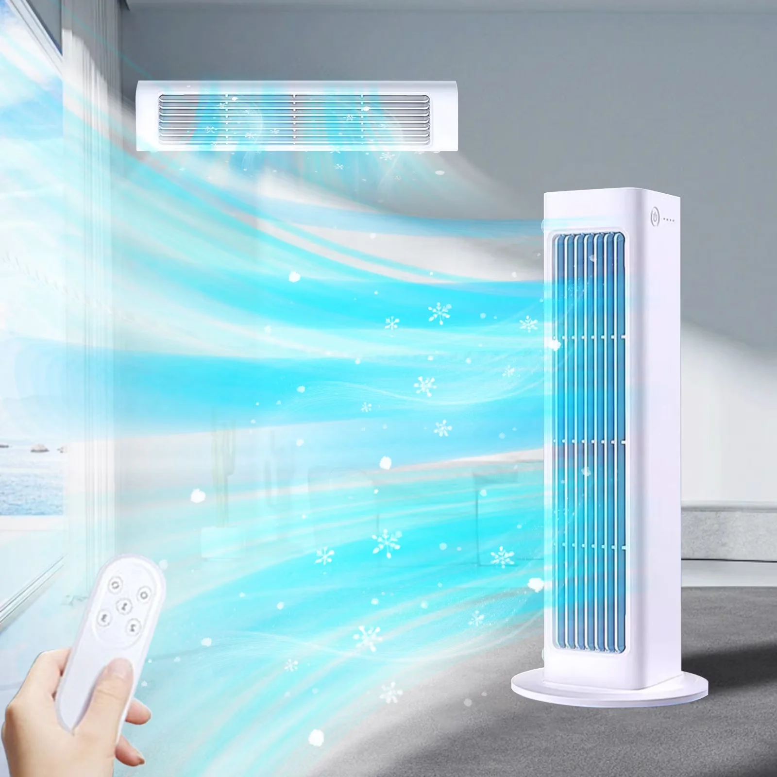 Professional Air Conditioner with Sleep Mode, Remote Controlled - White for Bedroom, Dormitory Model 157D16