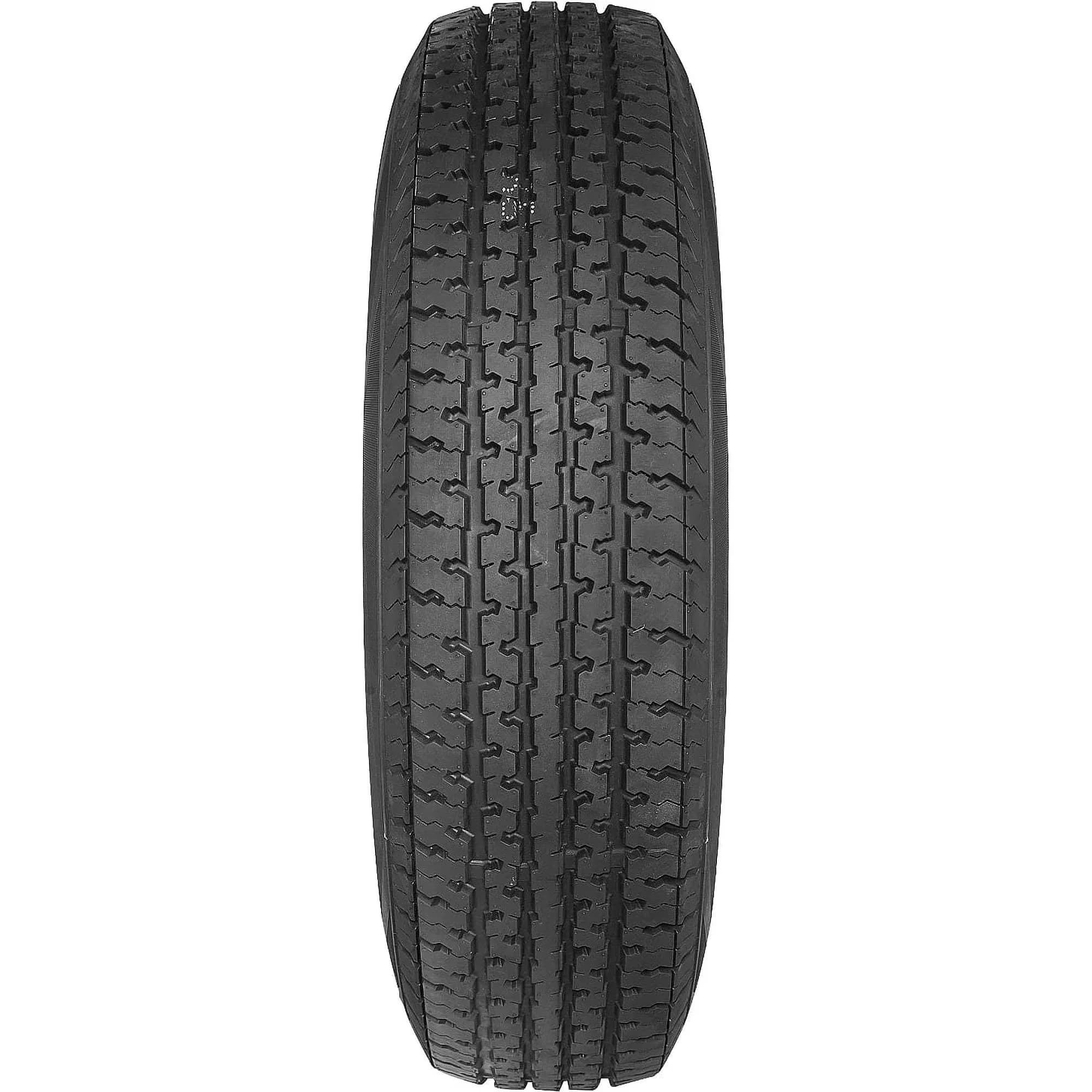Classic Trailer Tire with Fits Multiple Makes And Models, ST Radial ST225/75R15 117/112L E, Black sidewall - Model C49F1D